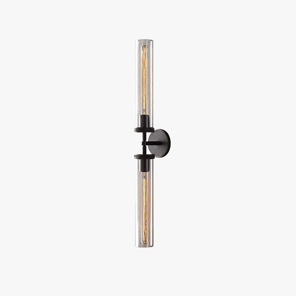 Arisha Modern Cylindrical Metal Led Wall Lamp, Black/Copper - Neutralighting