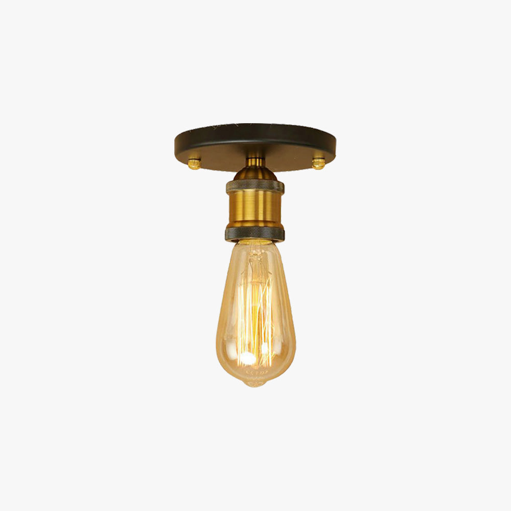 Silva Retro Vintage Bulb Semi-Flush Mount Ceiling Light - Neutralighting