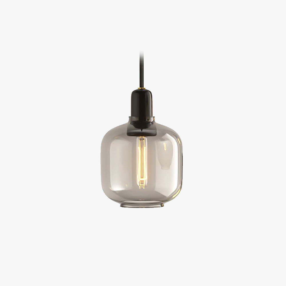 Valentina Designer Cylinder Pendant Light, Marble & Glass - Neutralighting