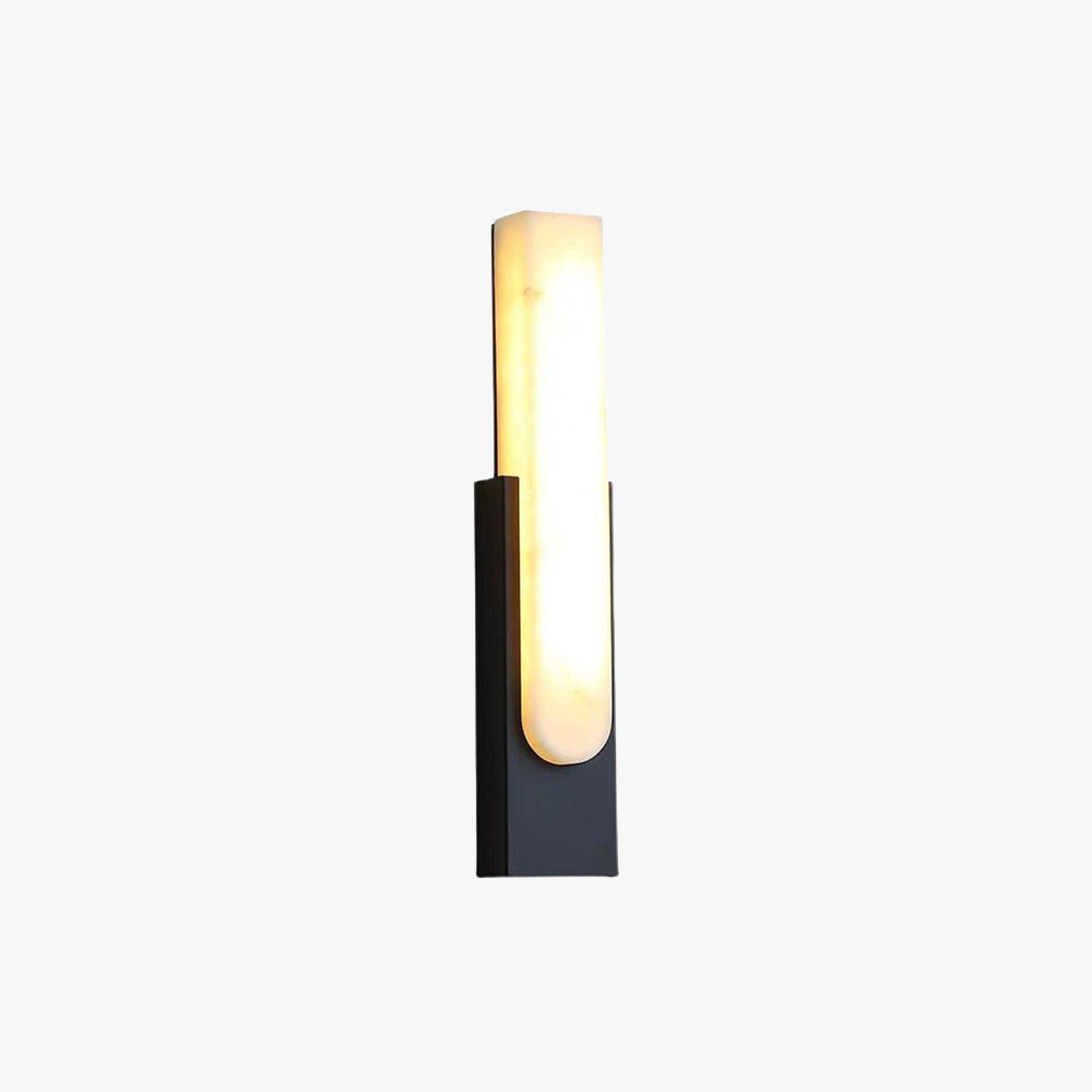 Arisha Modern Rectangular Stone Metal Wall Lamp - Neutralighting