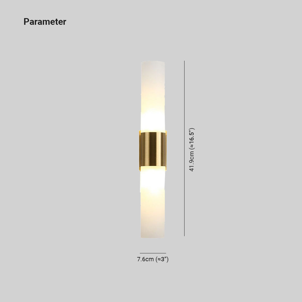 Arisha Modern Double Headed Metal Glass Vanity Wall Lamp, Black/Gold - Neutralighting