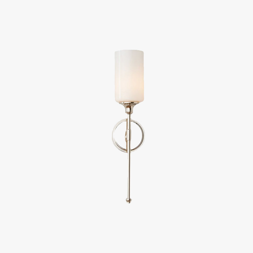 Arisha Milky Glass Mirror Front Vanity Wall Lamp, 2 Colour - Neutralighting