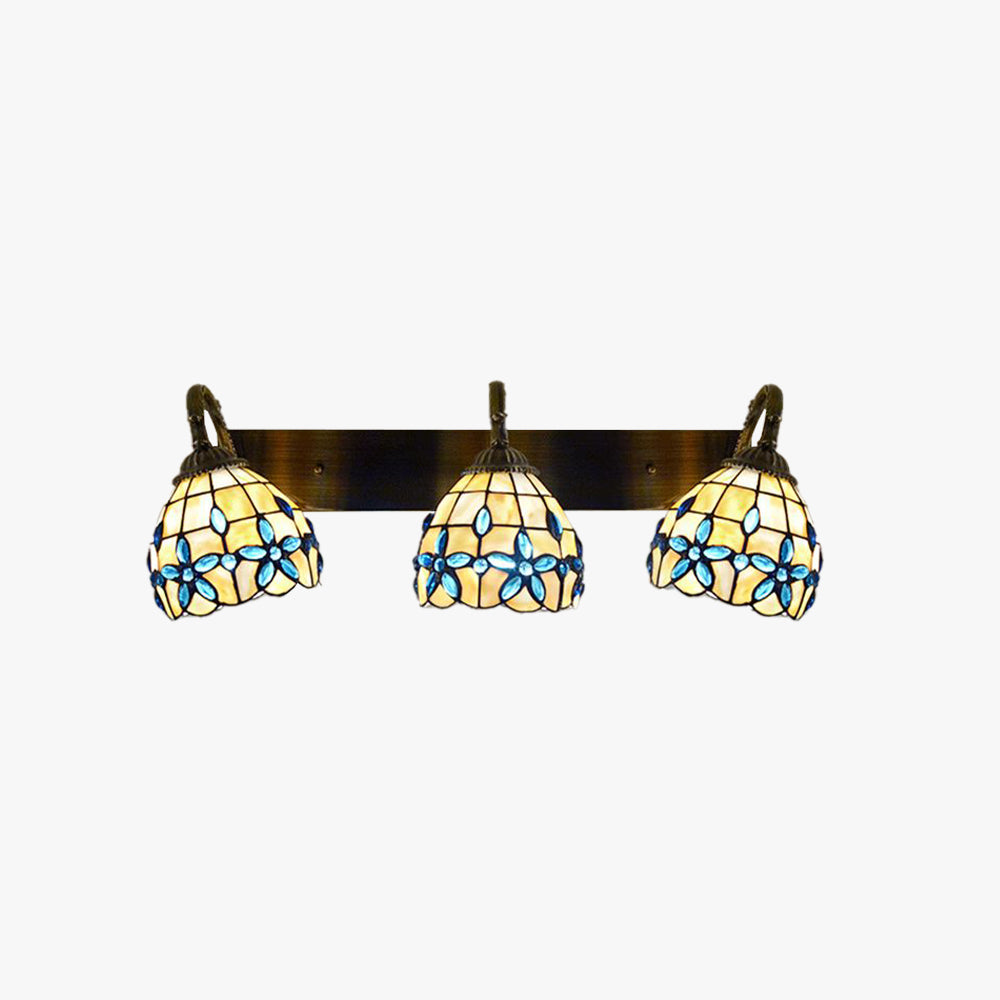 Arisha Vintage Flower Shaped Metal/Glass bedroom wall lamp - Neutralighting