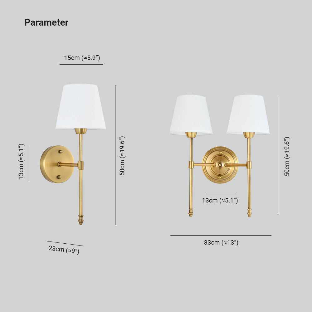 Tiffany Vanity Wall Lamp, 1/2 Light - Neutralighting