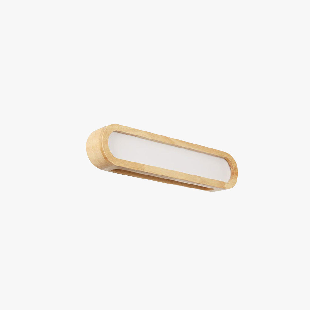 Muto Rectangular Wooden Energy Saving Oblong Wall Lamp - Neutralighting