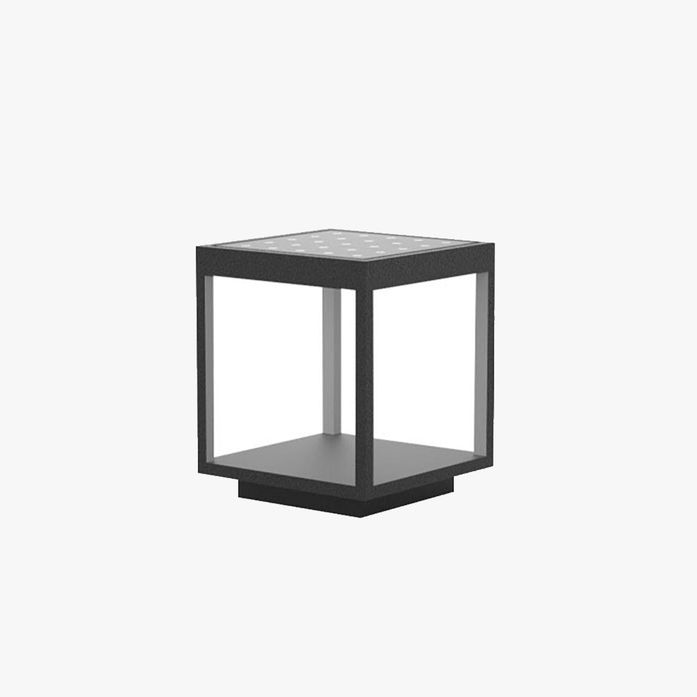 Ray Modern Rectangular Metal LED Outdoor Light Post