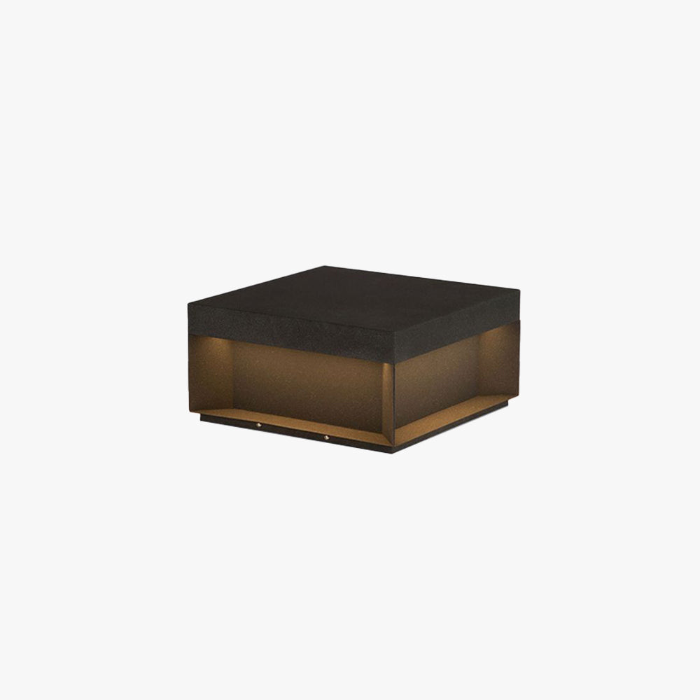 Elow Outdoor Post Lamps Modern Square Solar