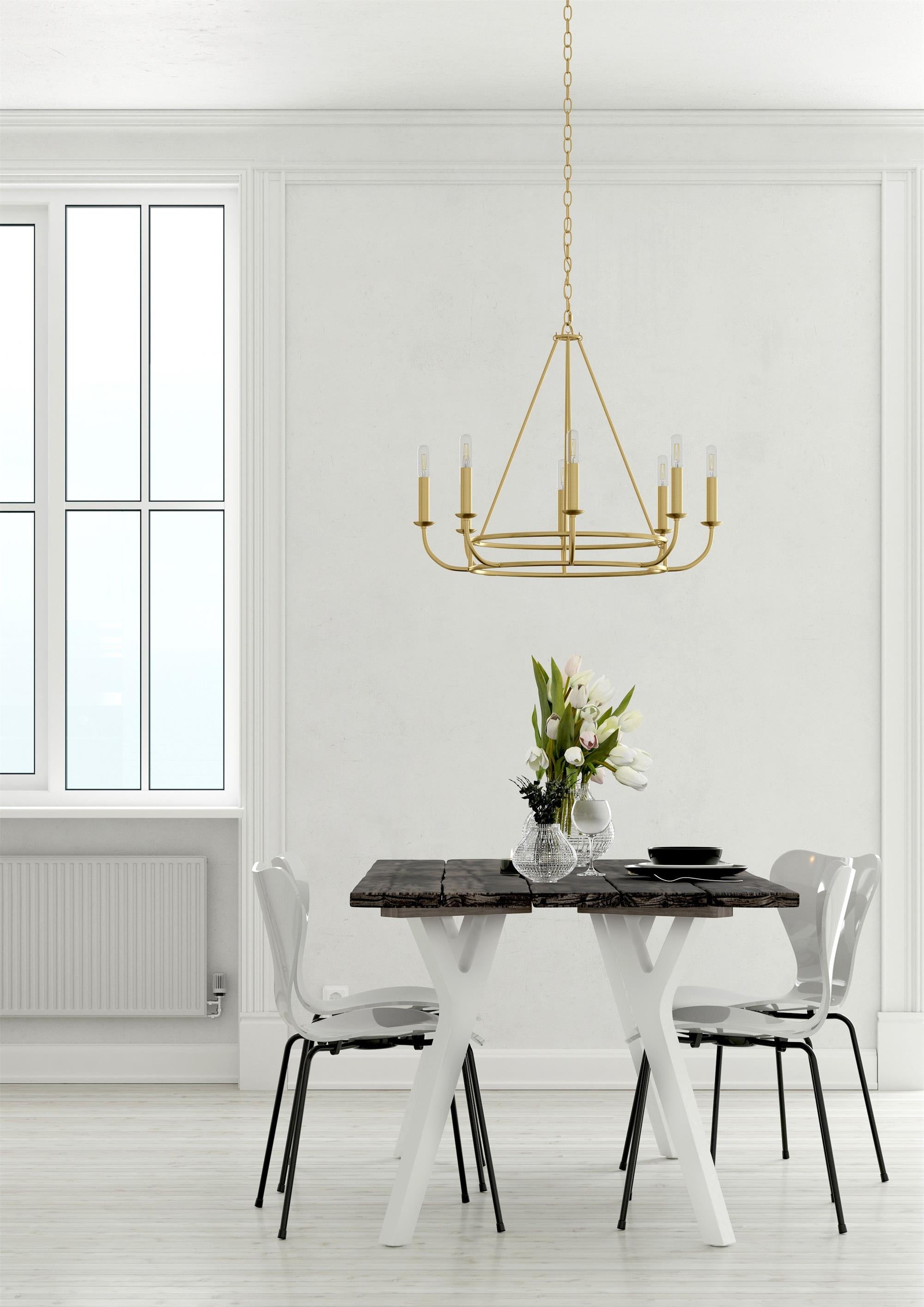 Xenuvyh Modern Minimalist Vintage Industrial Metal Chandelier - Neutralighting