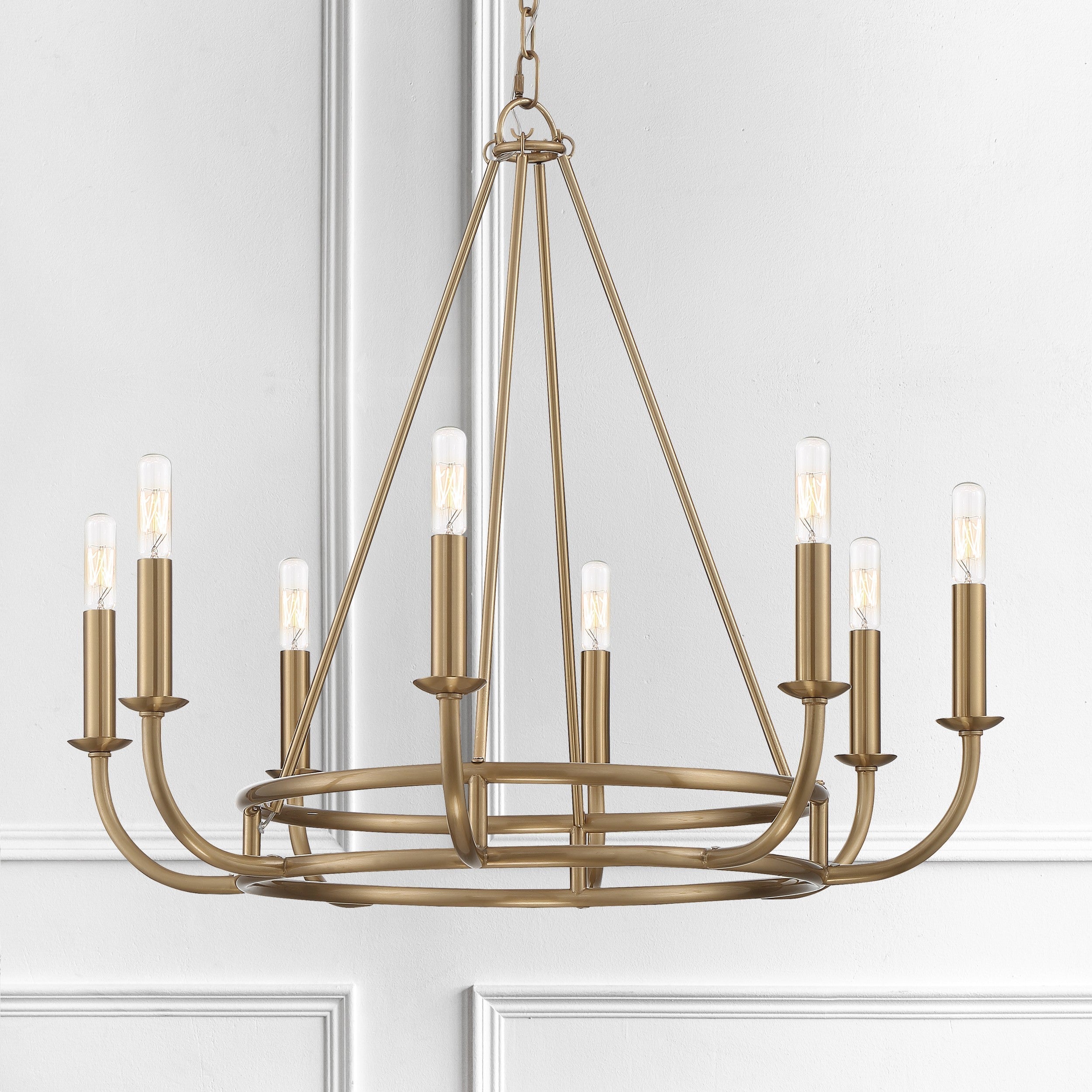 Xenuvyh Modern Minimalist Vintage Industrial Metal Chandelier - Neutralighting