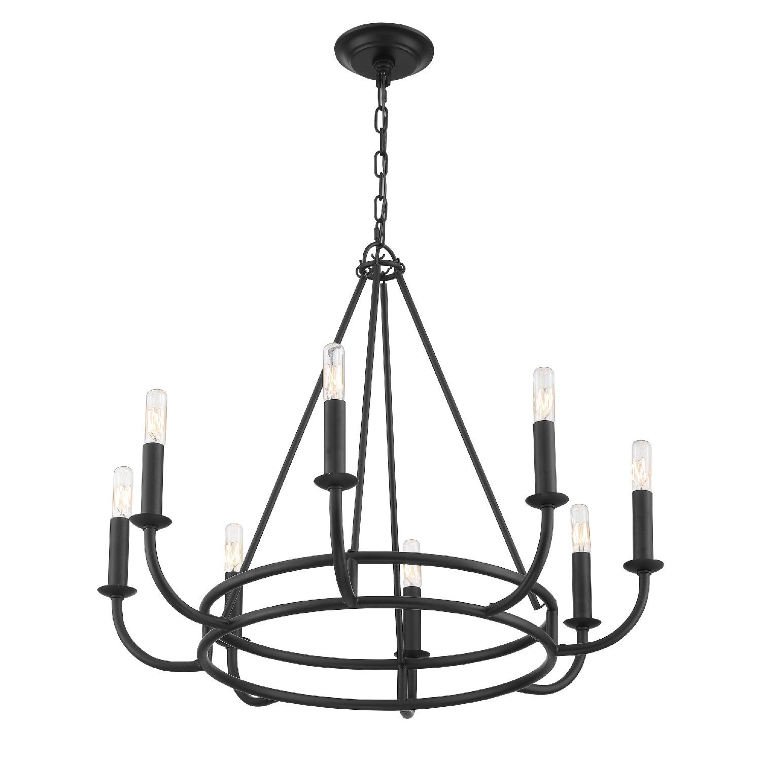 Xenuvyh Modern Minimalist Vintage Industrial Metal Chandelier - Neutralighting
