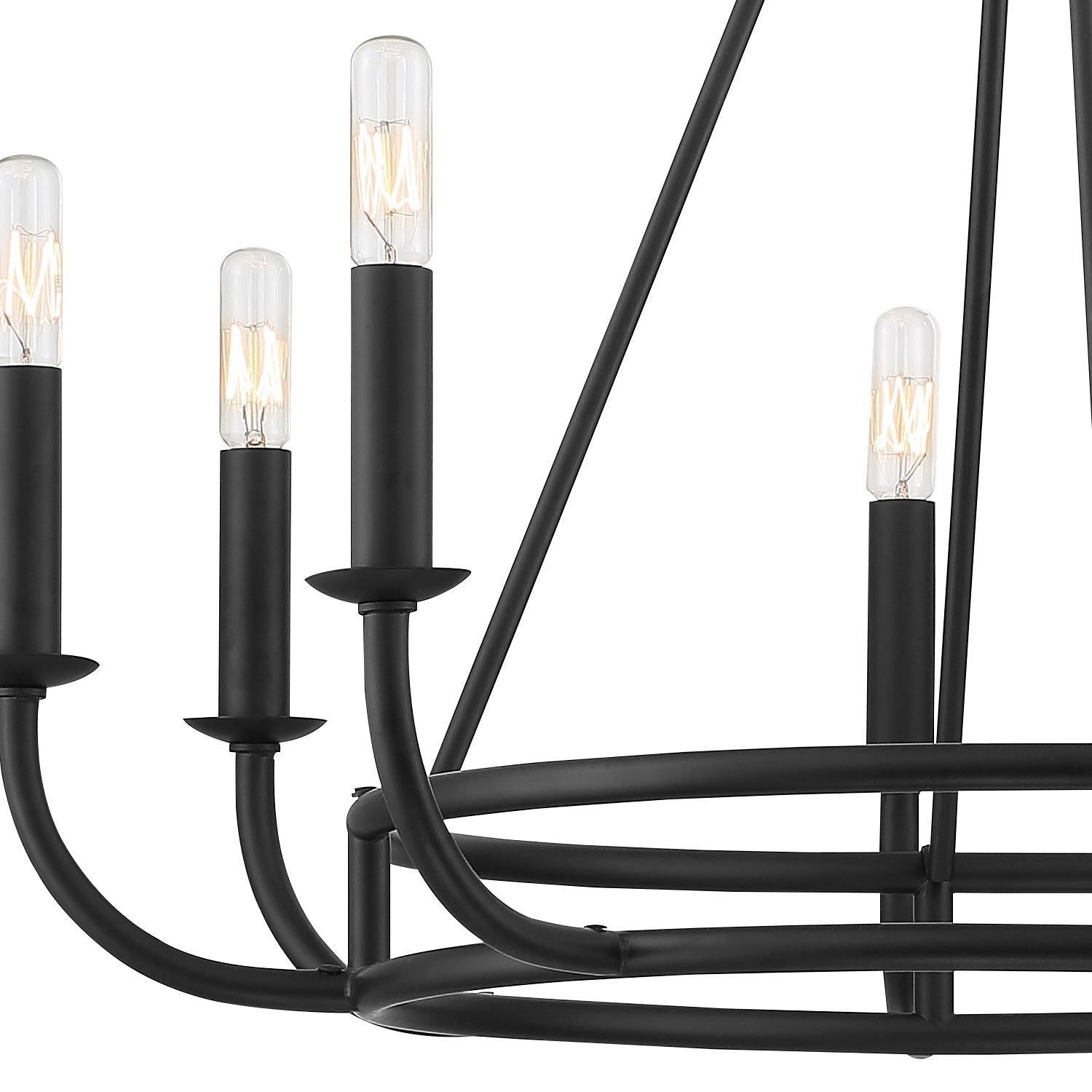 Xenuvyh Modern Minimalist Vintage Industrial Metal Chandelier - Neutralighting