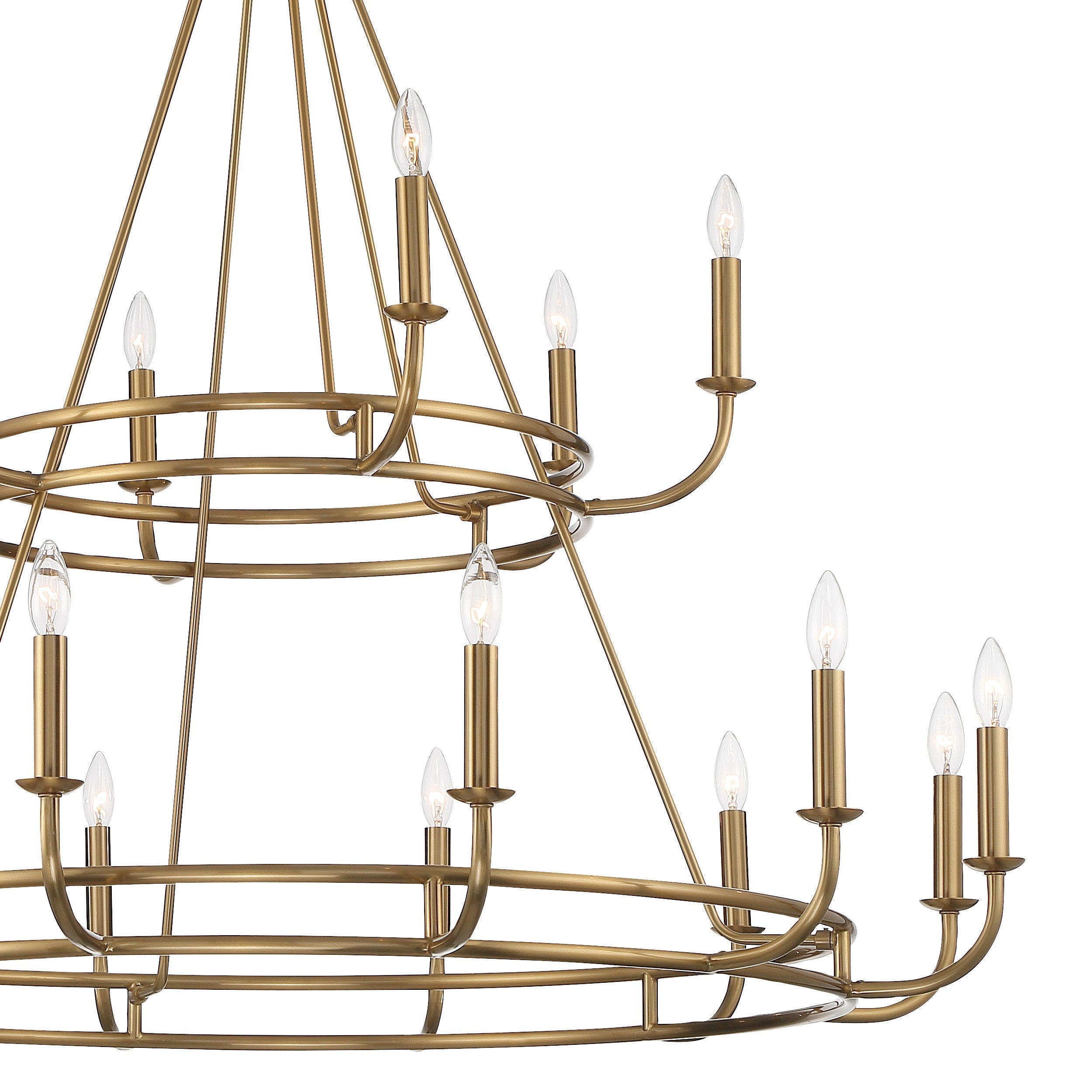 Xenuvyh Modern Minimalist Vintage Industrial Metal Chandelier - Neutralighting