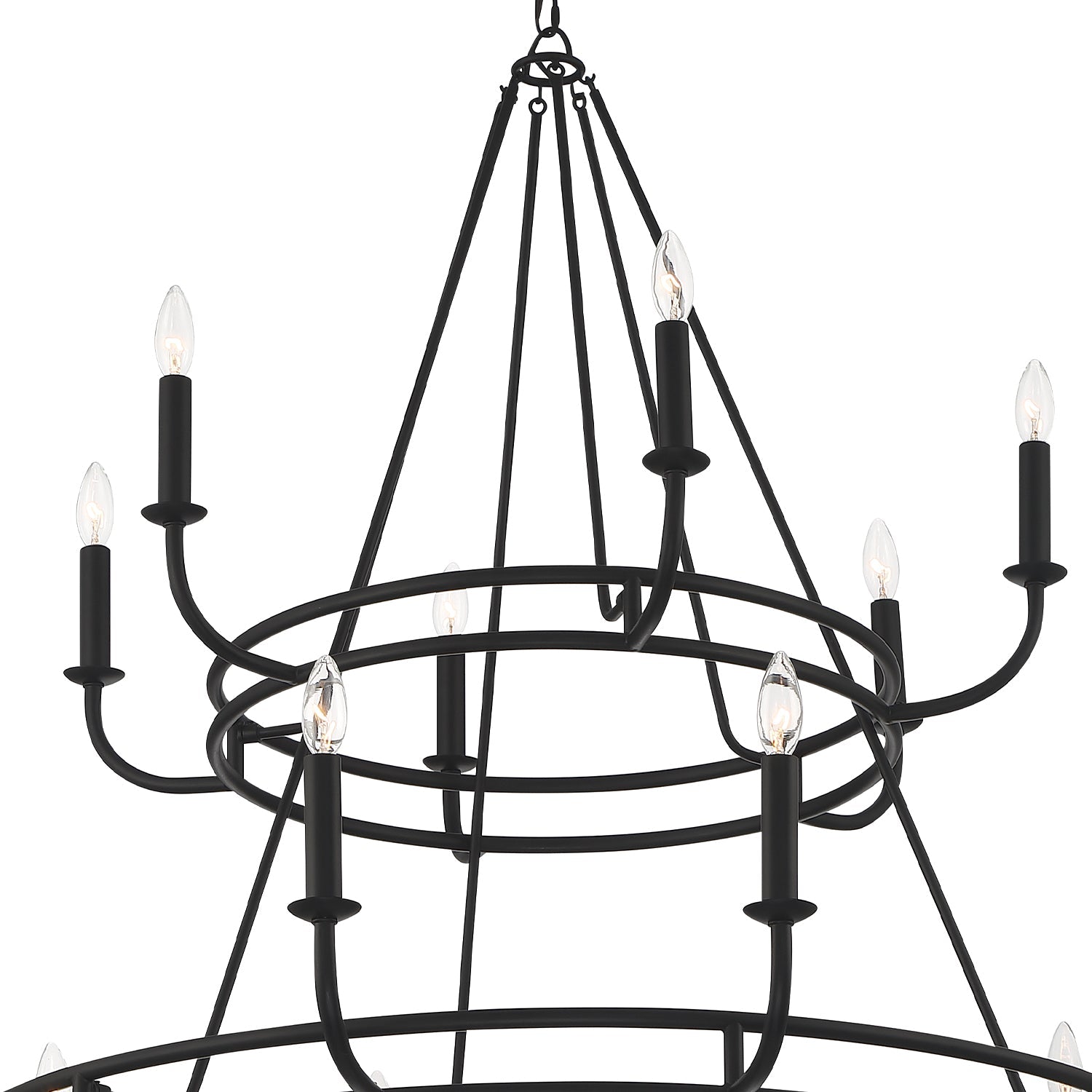 Xenuvyh Modern Minimalist Vintage Industrial Metal Chandelier - Neutralighting