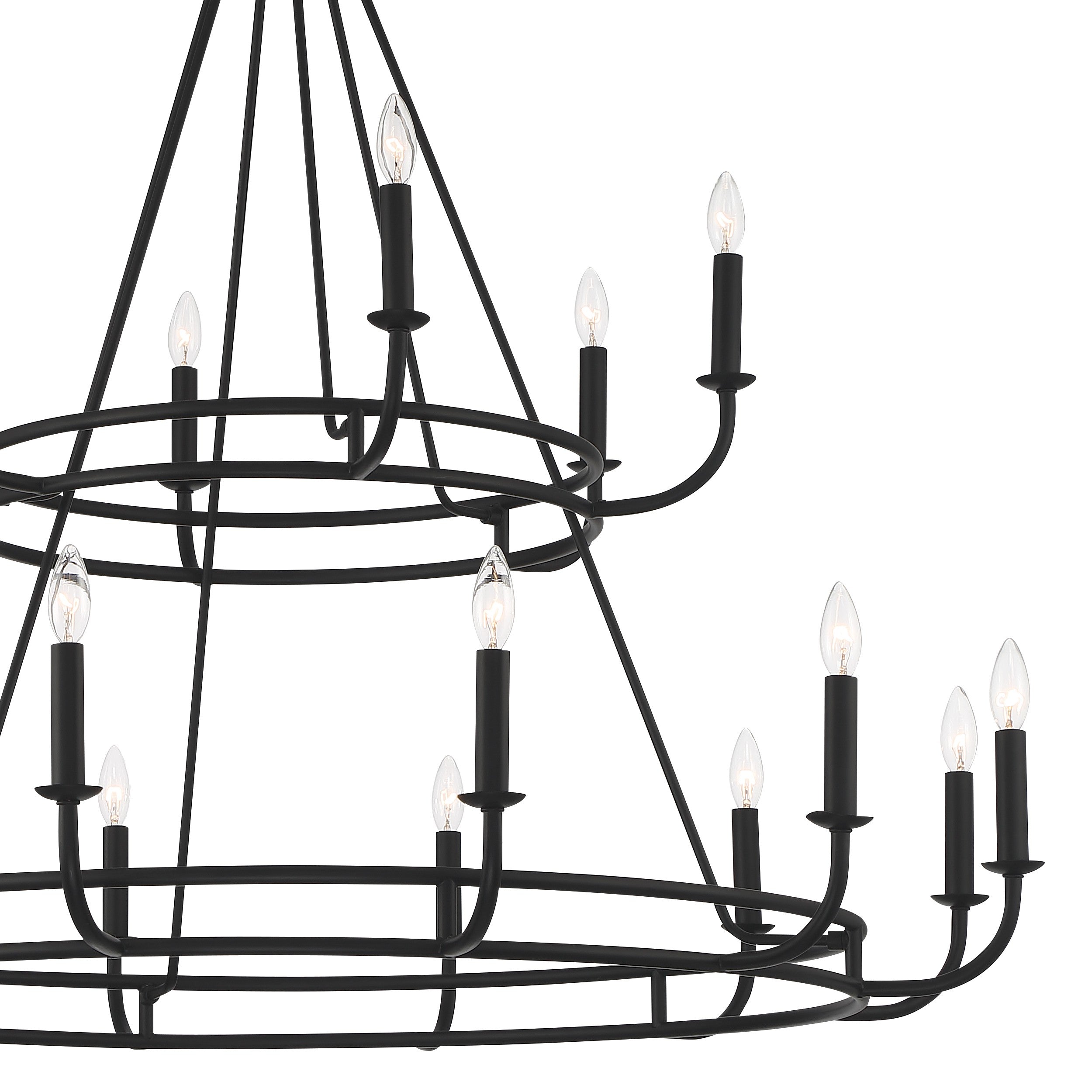 Xenuvyh Modern Minimalist Vintage Industrial Metal Chandelier - Neutralighting