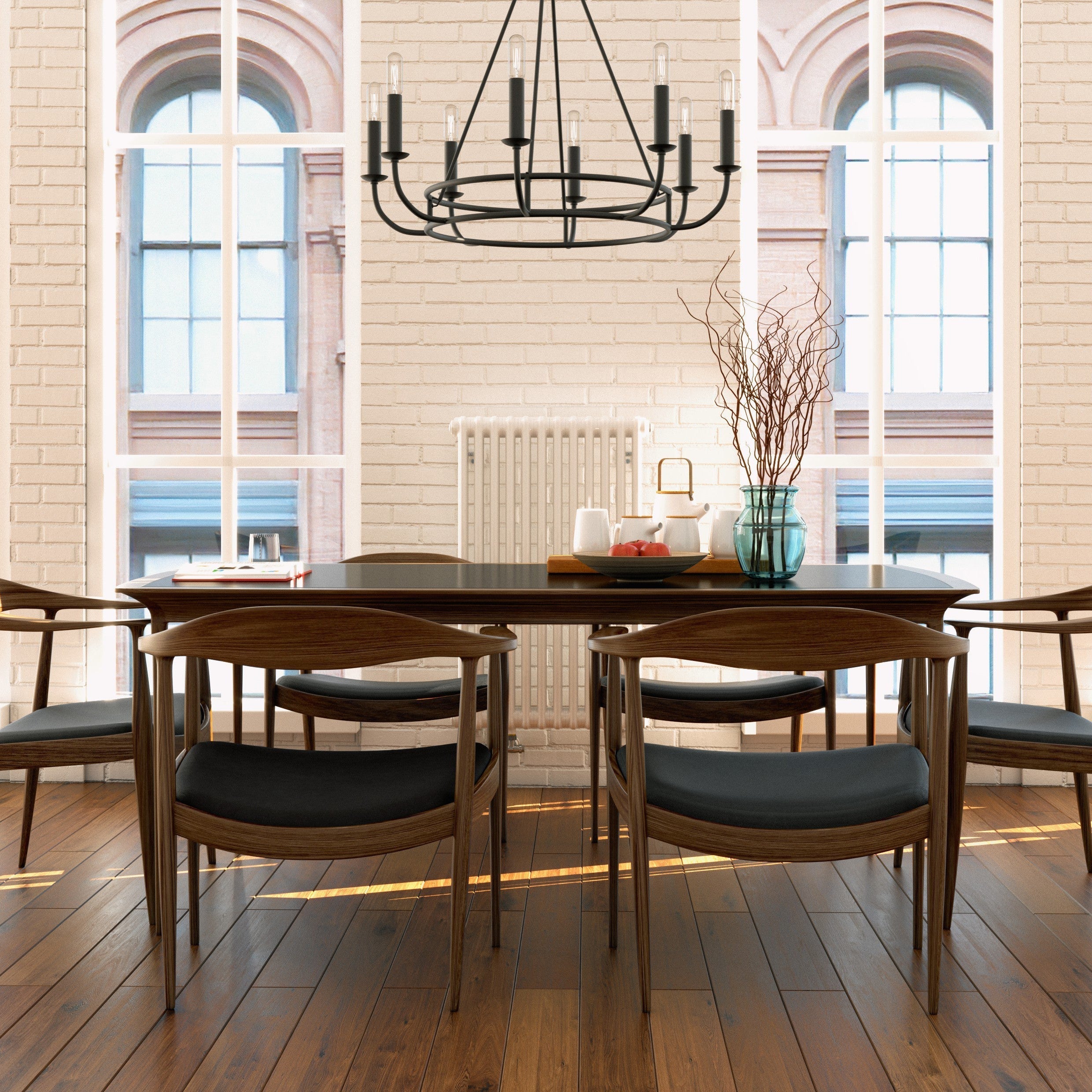 Xenuvyh Modern Minimalist Vintage Industrial Metal Chandelier - Neutralighting