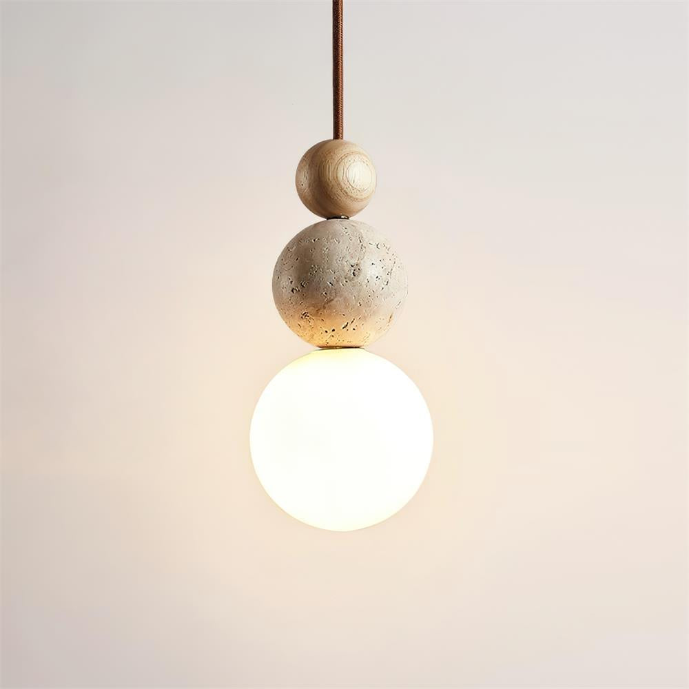 Ball Travertine Pendant Lamp - Neutralighting
