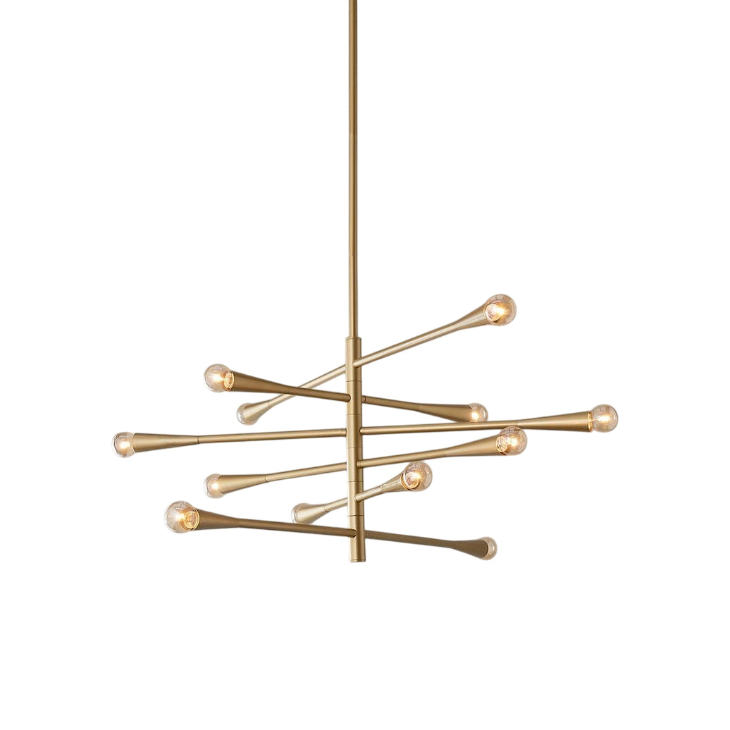 Sifuvyu Modern Minimalist Brass Metal Chandelier - Neutralighting