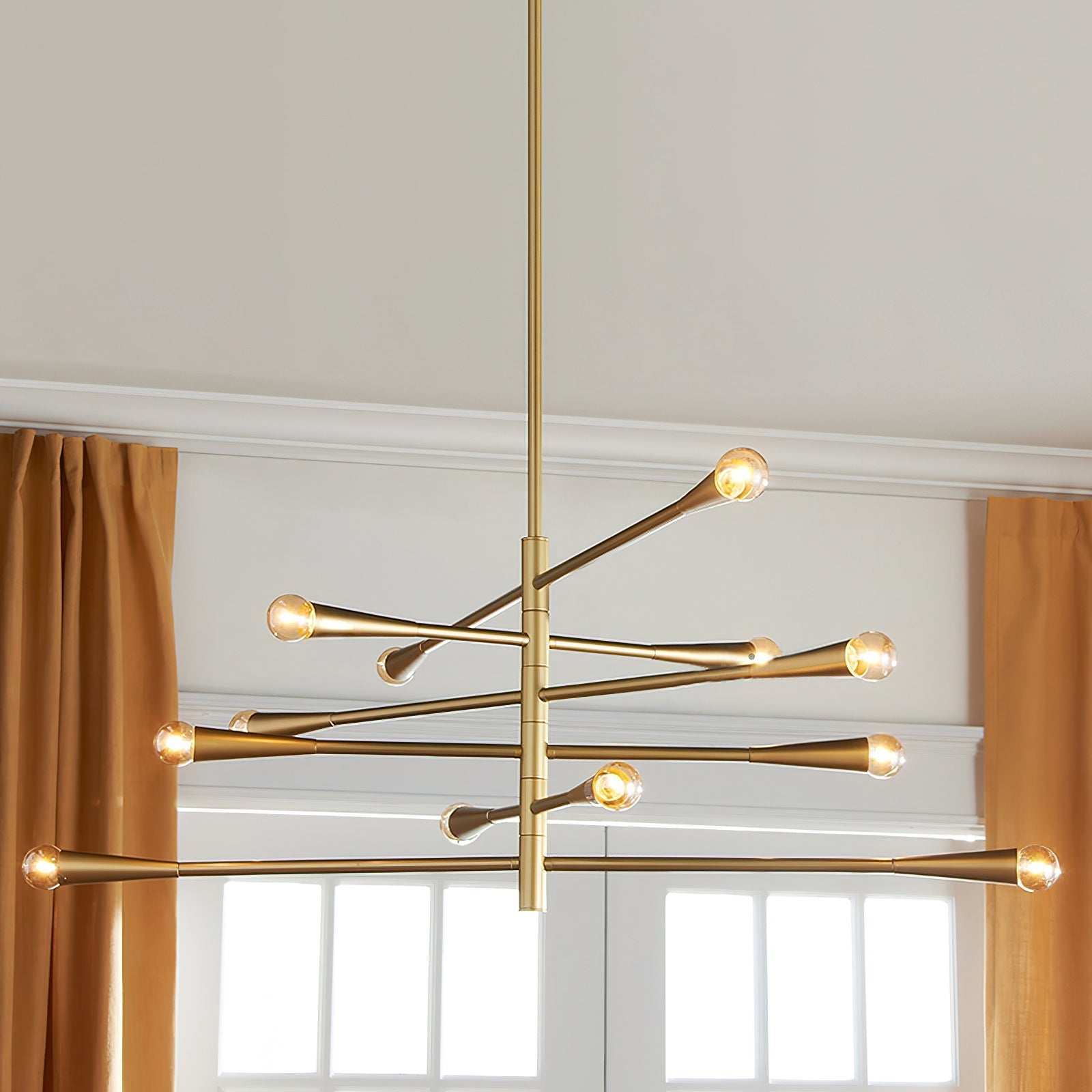Sifuvyu Modern Minimalist Brass Metal Chandelier - Neutralighting