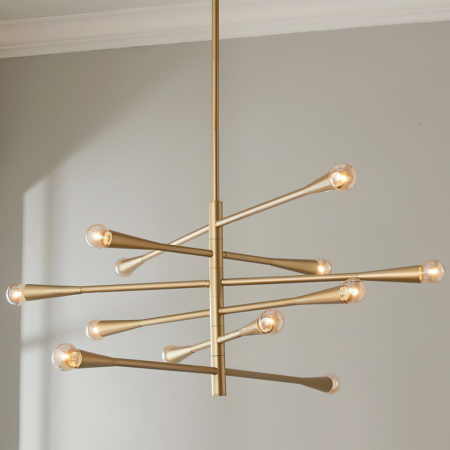 Sifuvyu Modern Minimalist Brass Metal Chandelier - Neutralighting