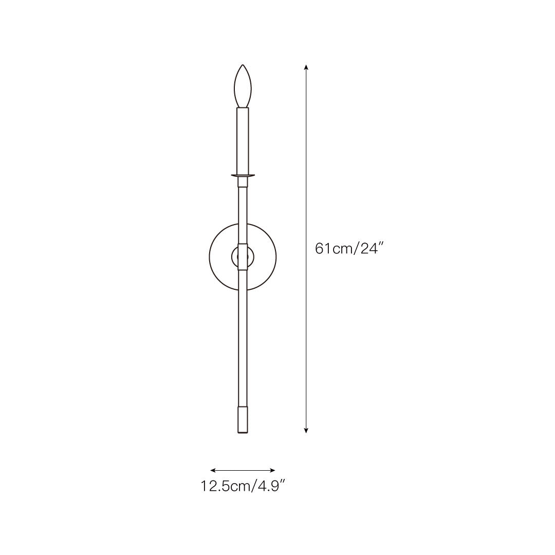 Alvuvyh Modern Minimalist Black Metal Wall Lamp - Neutralighting