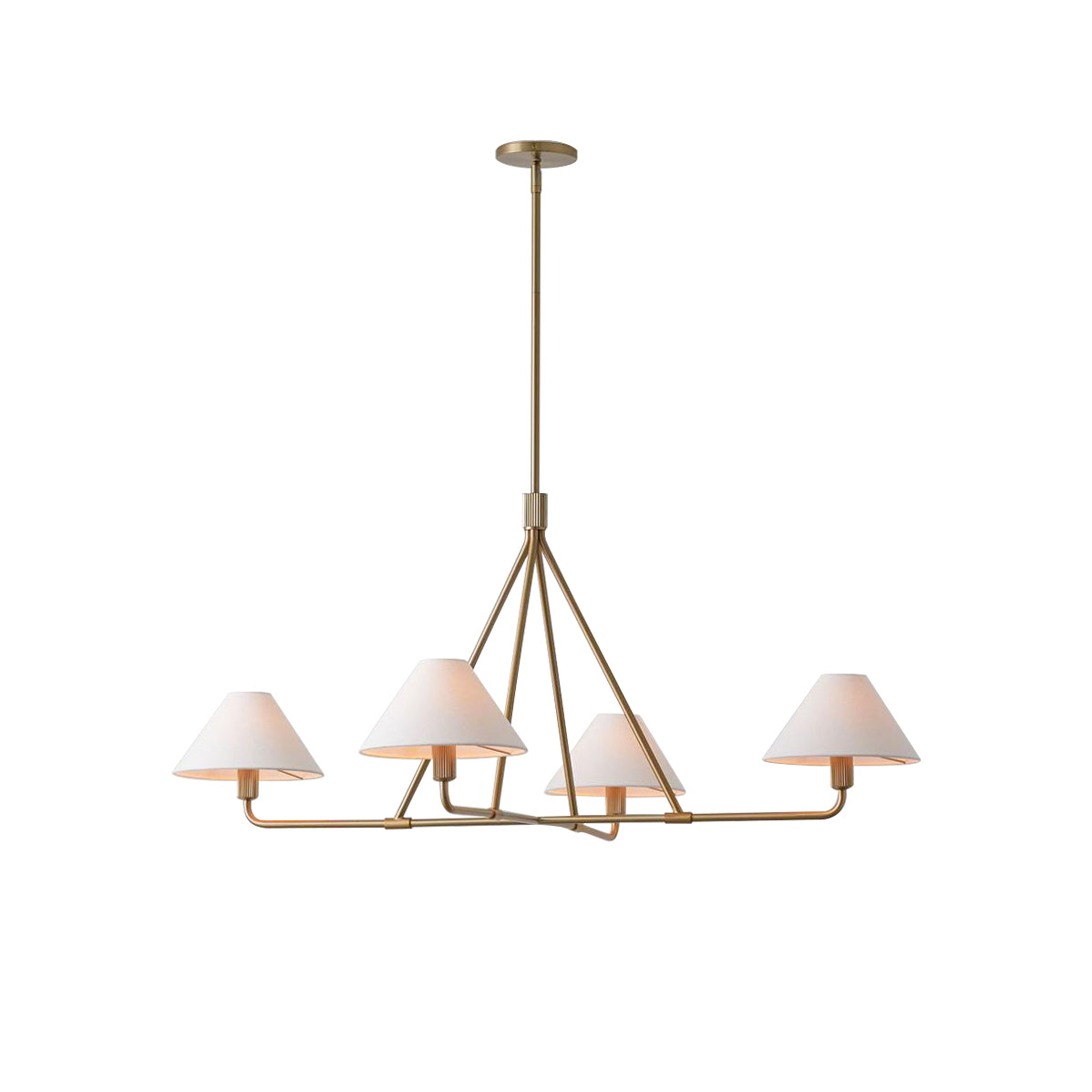 Ornuvyh Vintage Industrial Metal Fabric Chandelier - Neutralighting