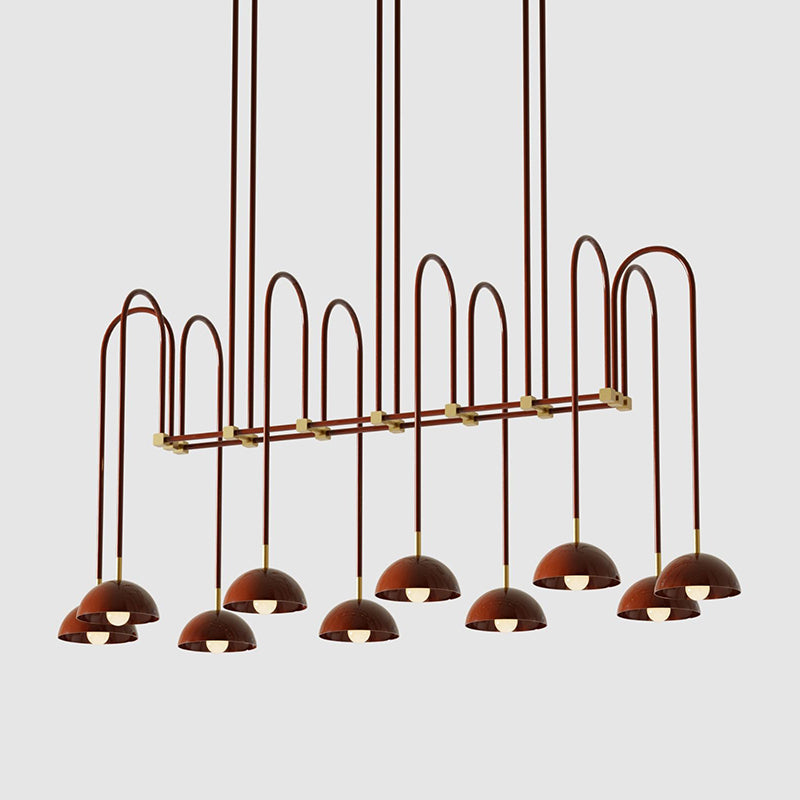 Blikuvyh Vintage Industrial Atelier Brass Metal Chandelier - Neutralighting