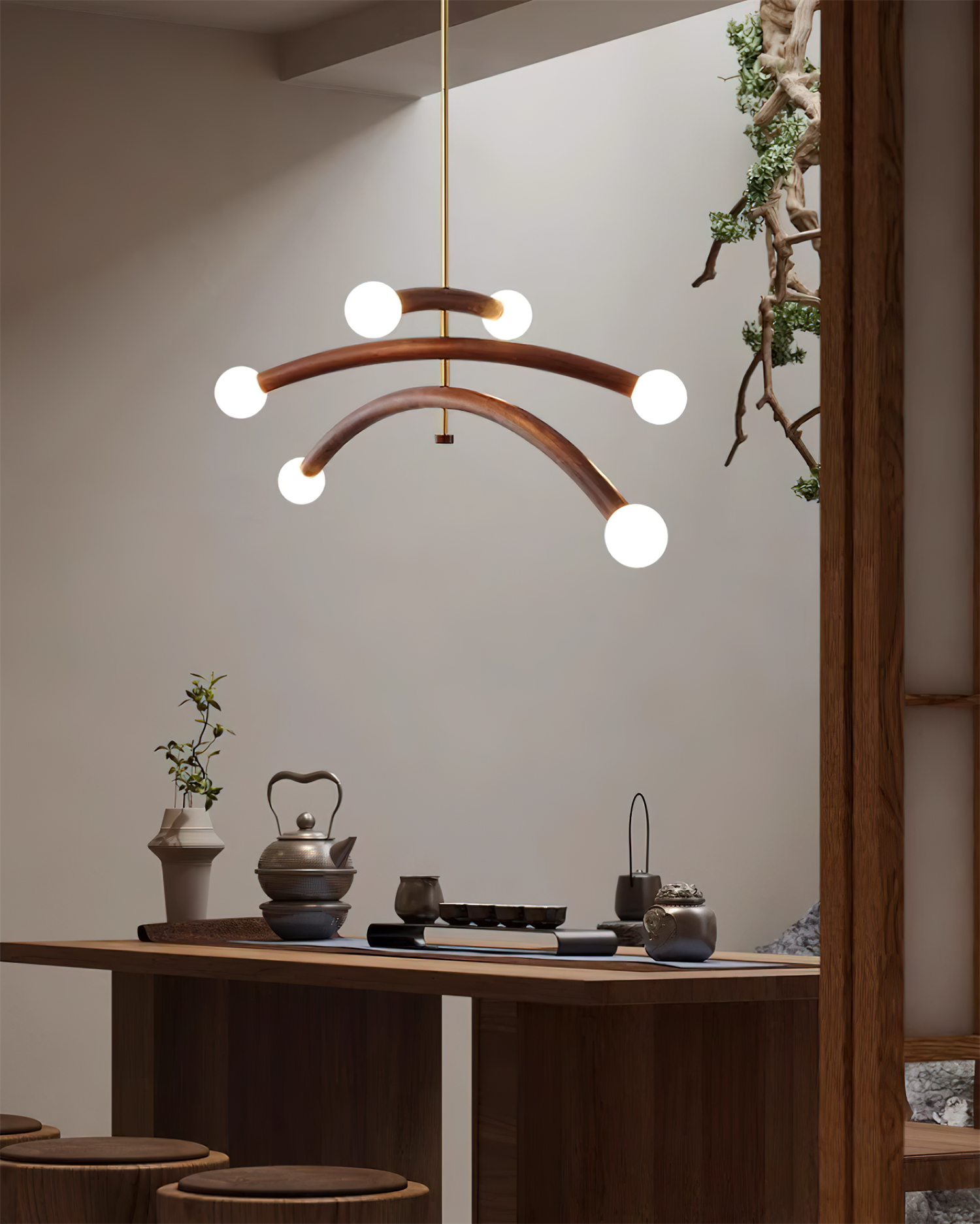 Aurevia Arc Globe Chandelier - Neutralighting