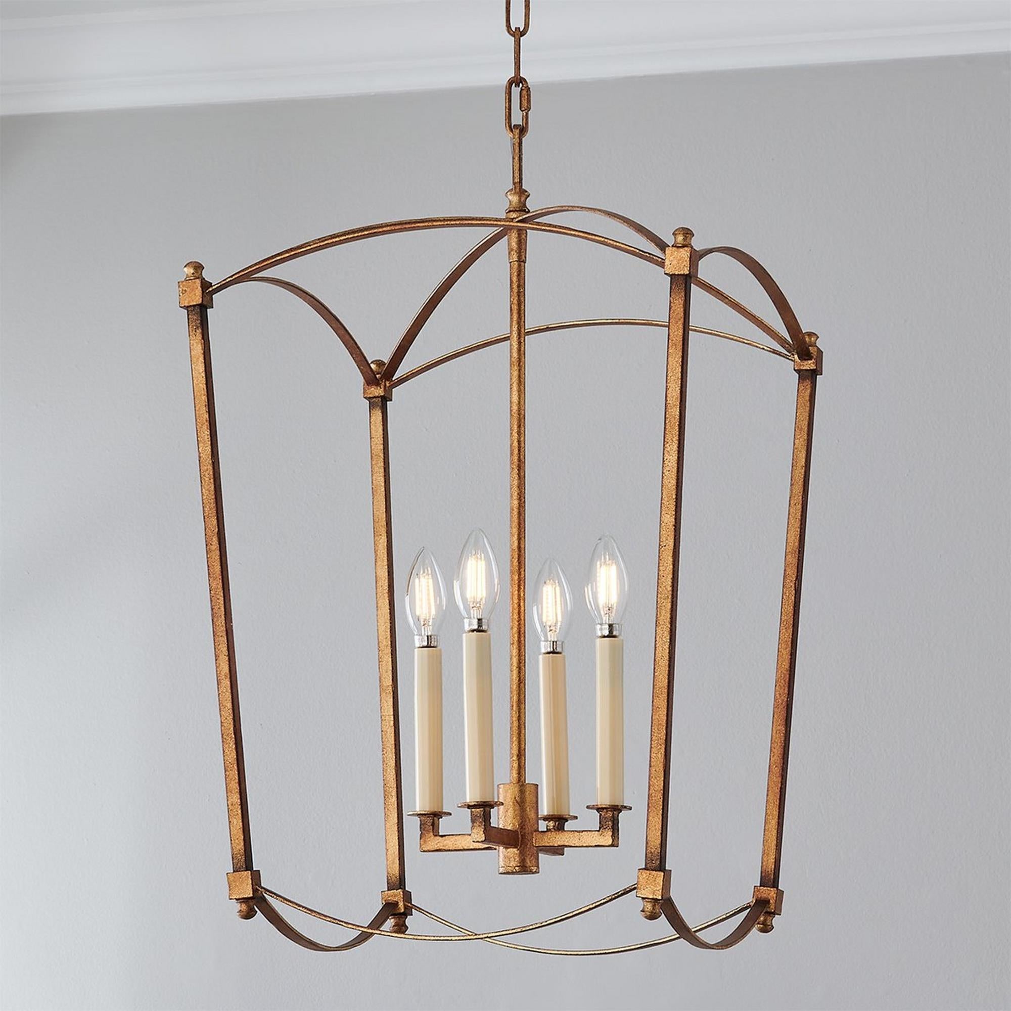 Xenuvyu Modern Minimalist Industrial Black Metal Lantern Pendant Lamp - Neutralighting