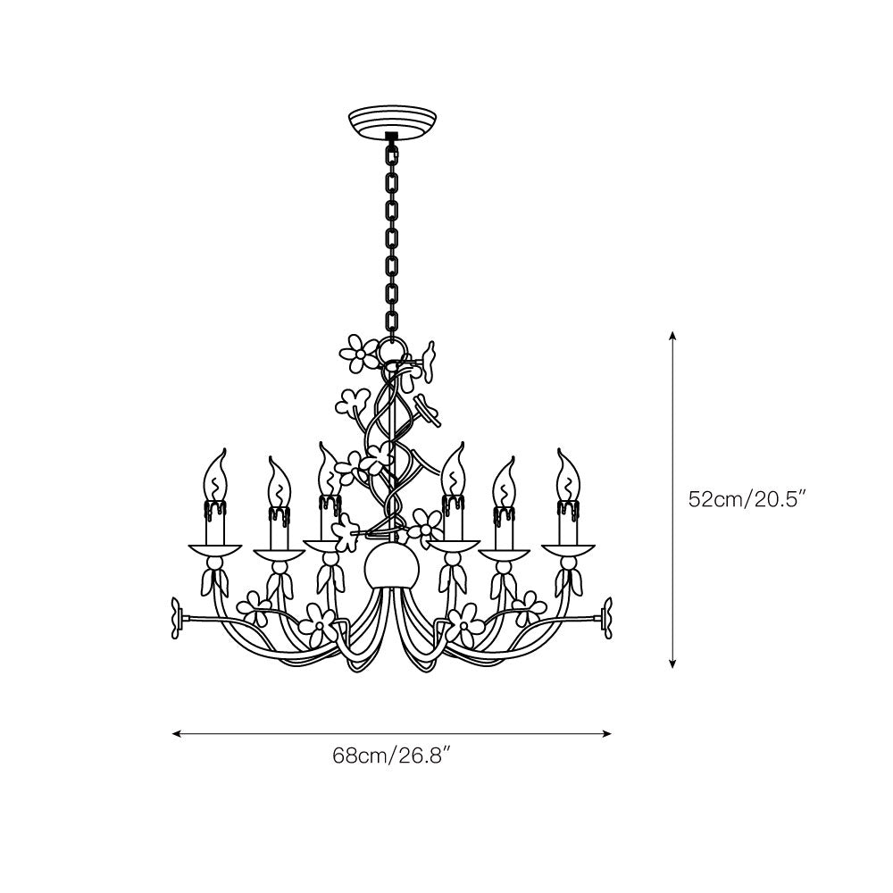 Ornuvyu Postmodern Luxury Clear Metal Crystal Chandelier - Neutralighting