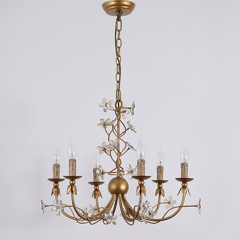 Ornuvyu Postmodern Luxury Clear Metal Crystal Chandelier - Neutralighting