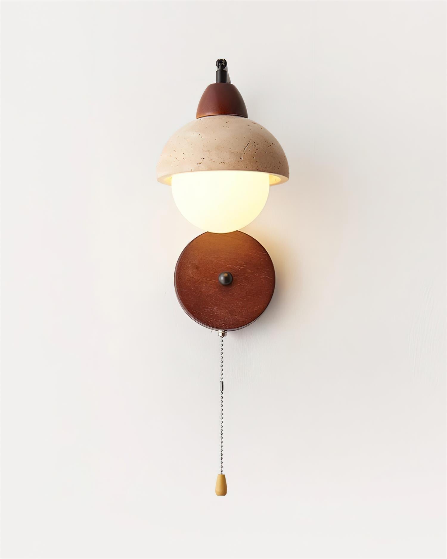 Ritta Dome Travertine Wall Lamp - Neutralighting