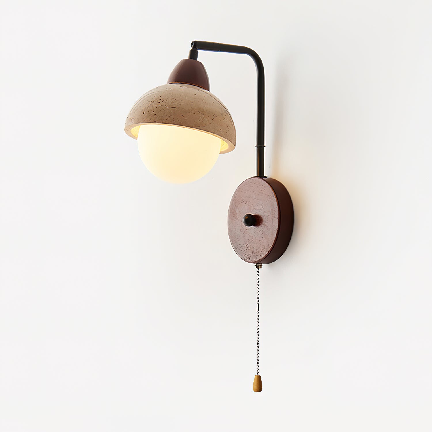 Ritta Dome Travertine Wall Lamp - Neutralighting