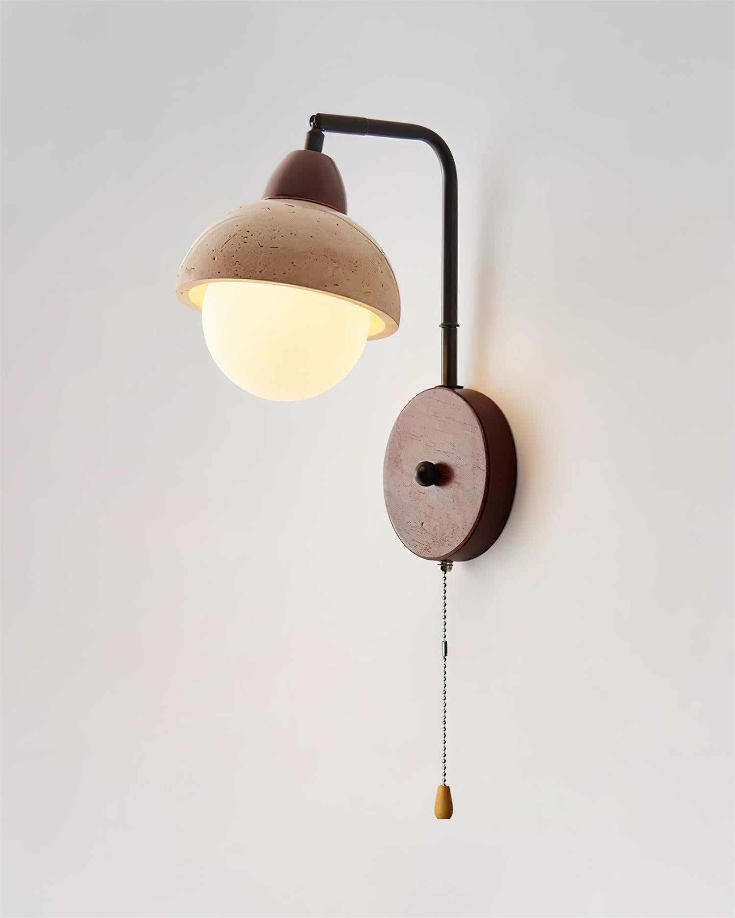 Ritta Dome Travertine Wall Lamp - Neutralighting
