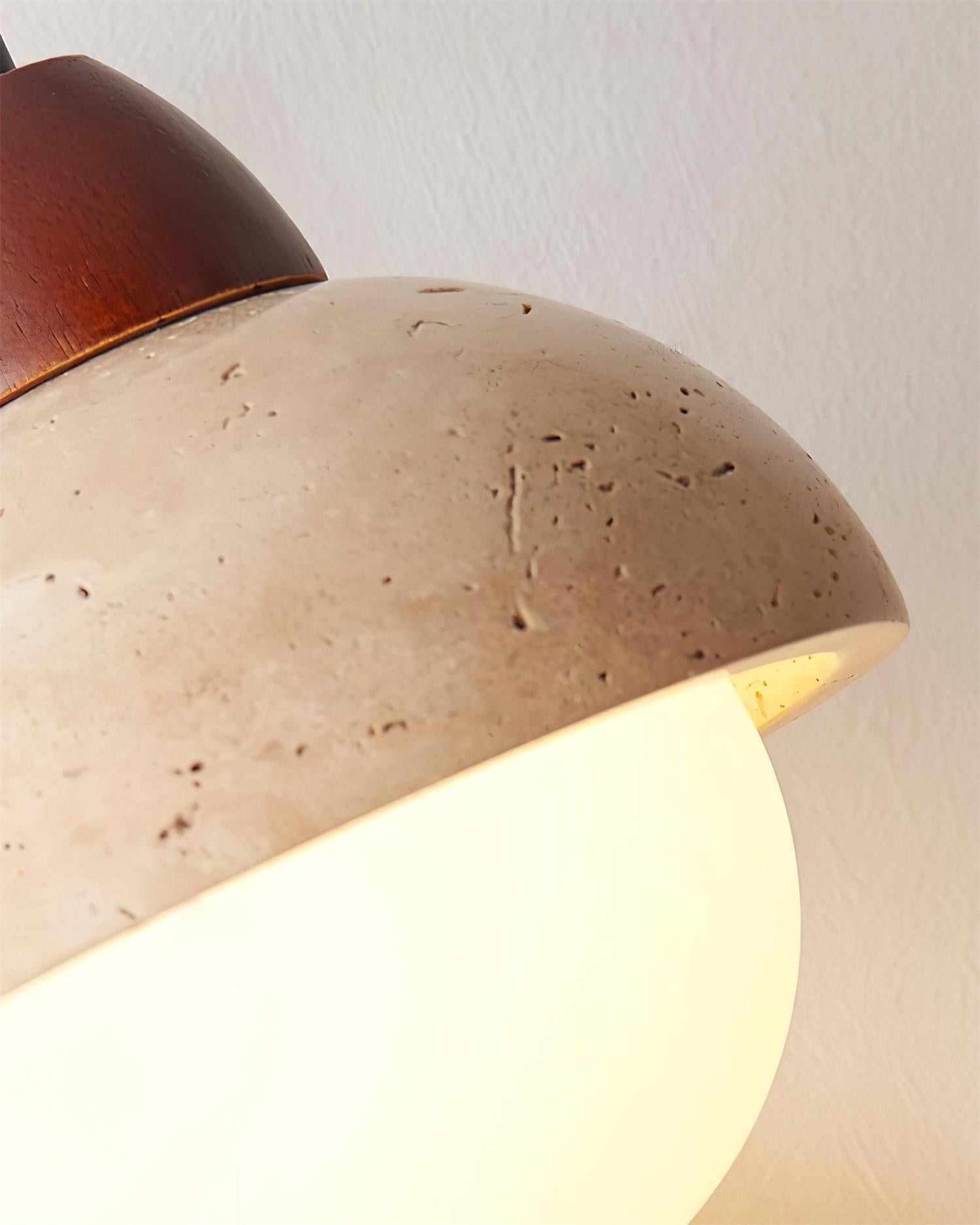 Ritta Dome Travertine Wall Lamp - Neutralighting