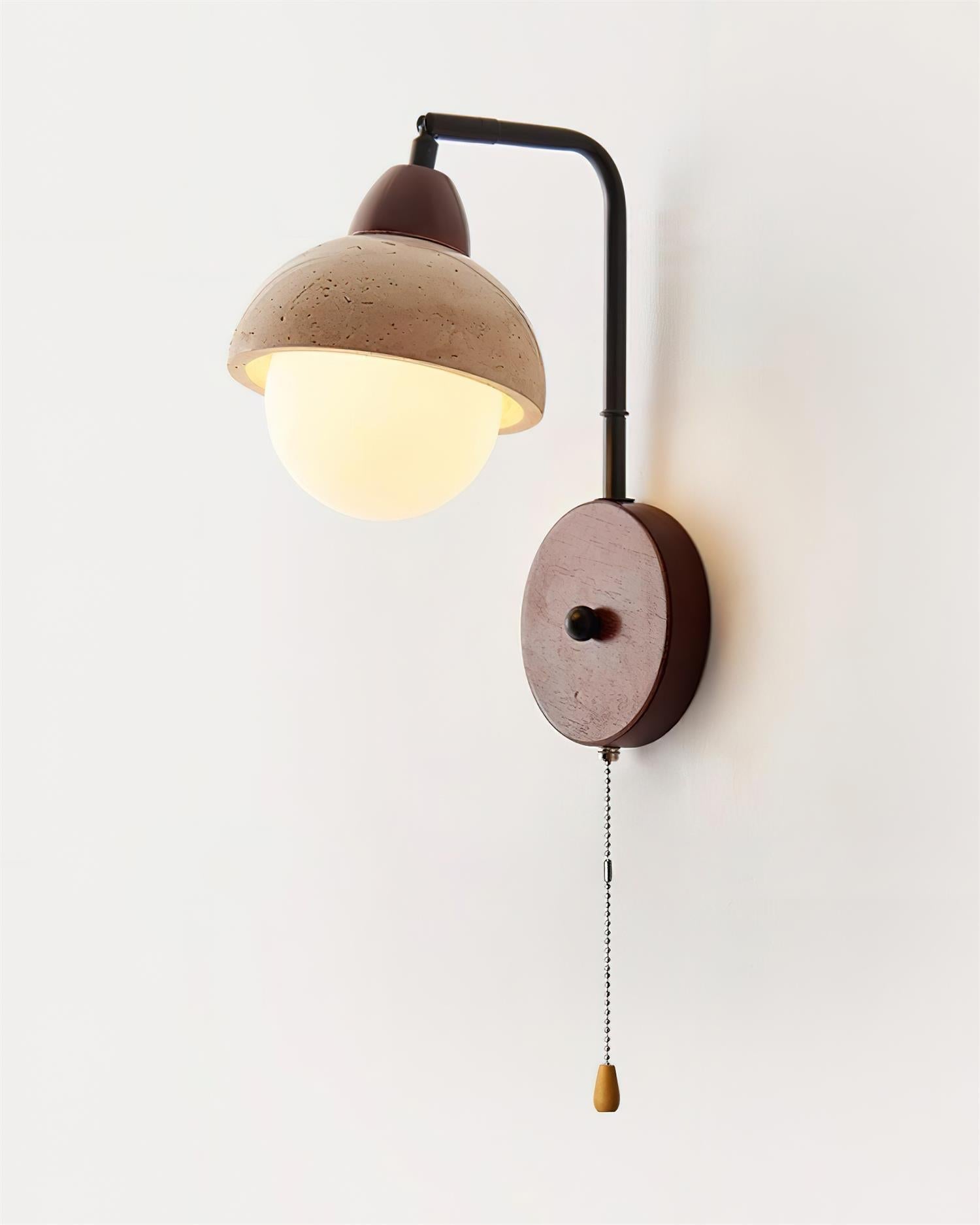Ritta Dome Travertine Wall Lamp - Neutralighting