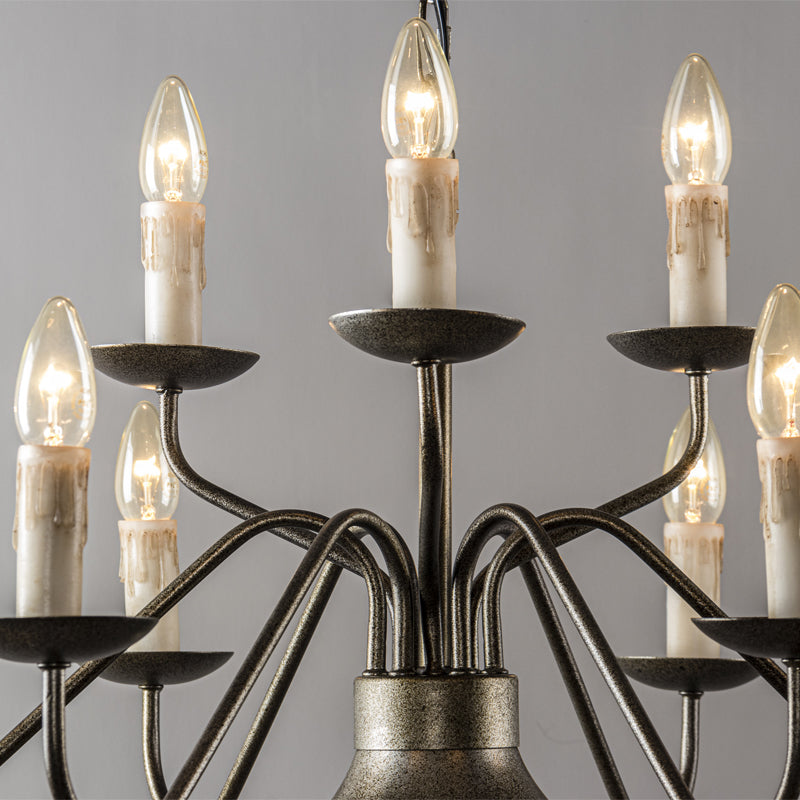 Blikuvyu Vintage Industrial Brass Metal Chandelier - Neutralighting