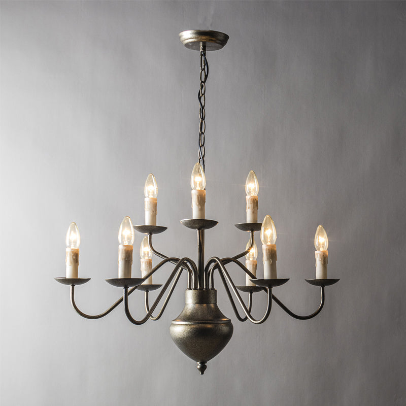 Blikuvyu Vintage Industrial Brass Metal Chandelier - Neutralighting