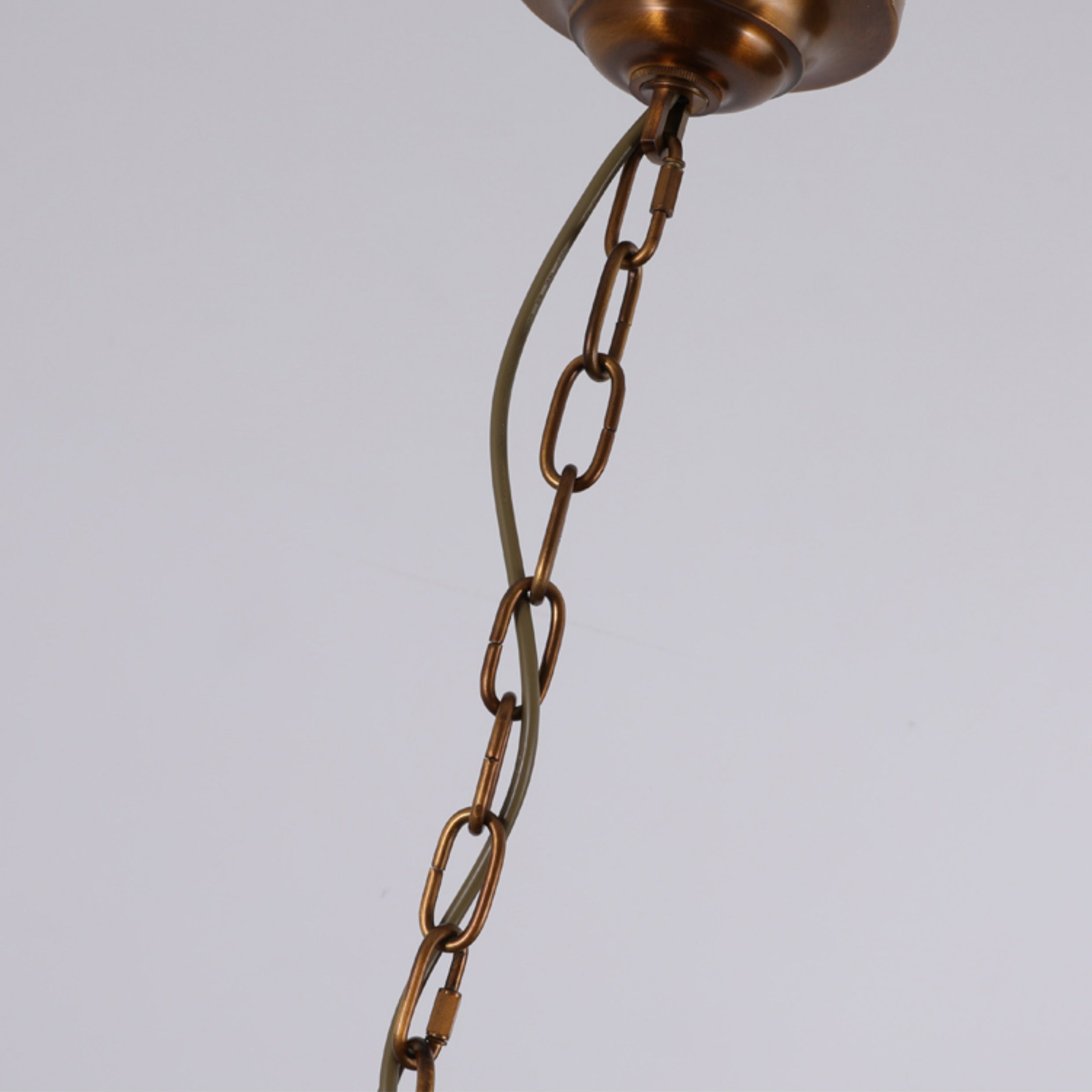 Gloruvyh Vintage Industrial Fabric Metal Chandelier - Neutralighting