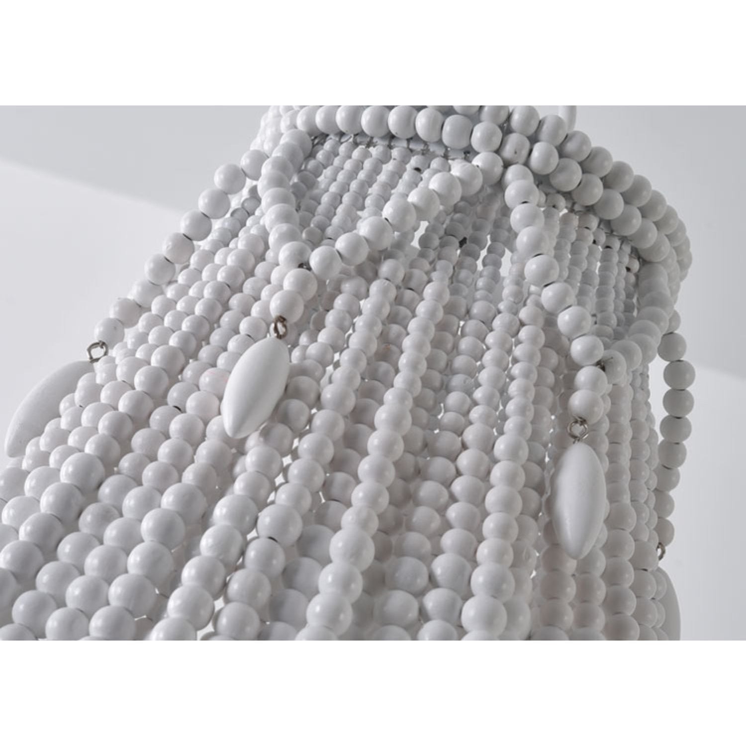 Eirikuvyu Postmodern Luxury Bead Metal Wood Chandelier - Neutralighting