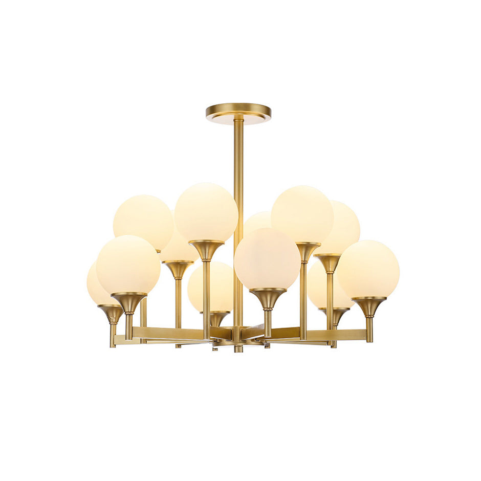 Himinuvyh Vintage Industrial Metal Glass Chandelier - Neutralighting