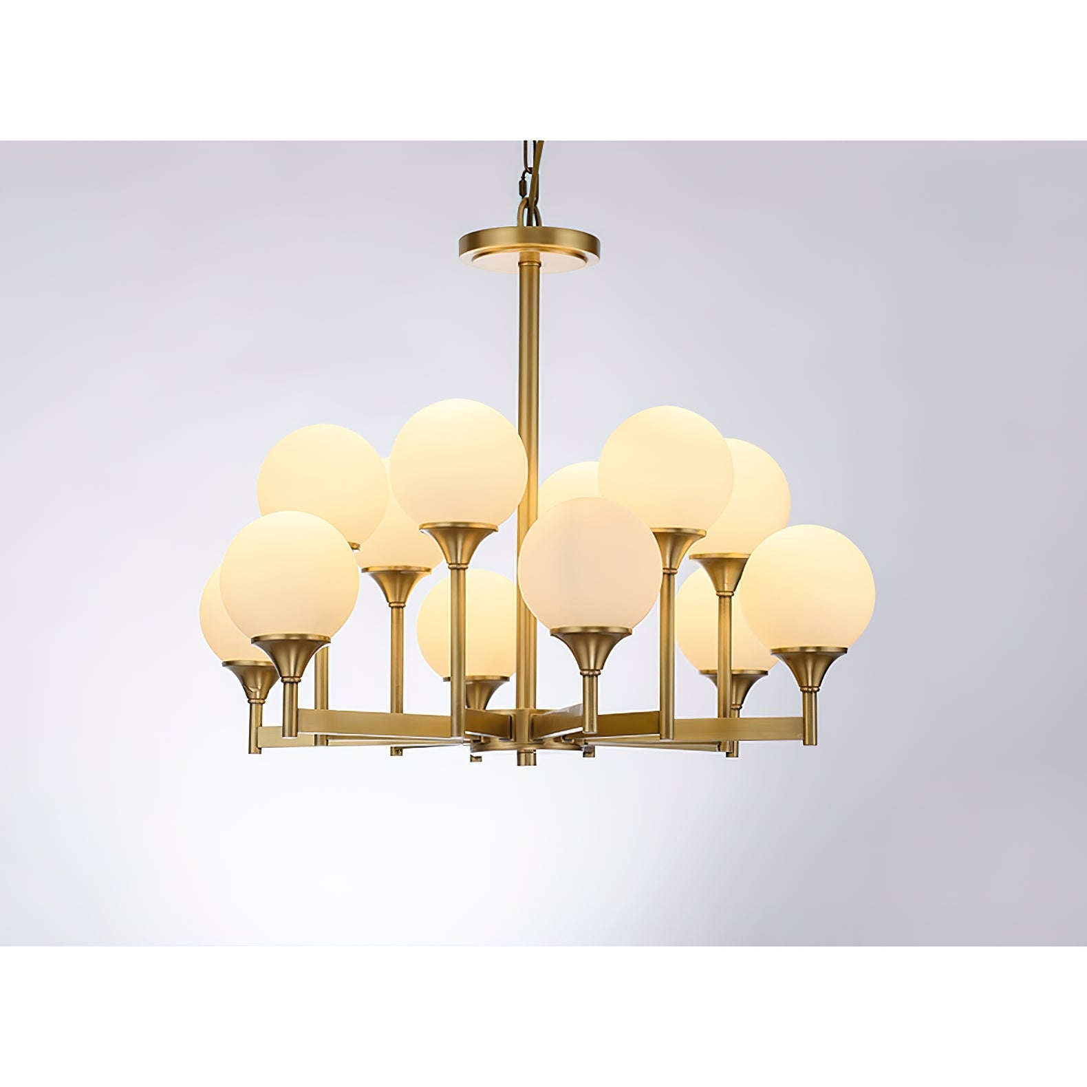 Himinuvyh Vintage Industrial Metal Glass Chandelier - Neutralighting