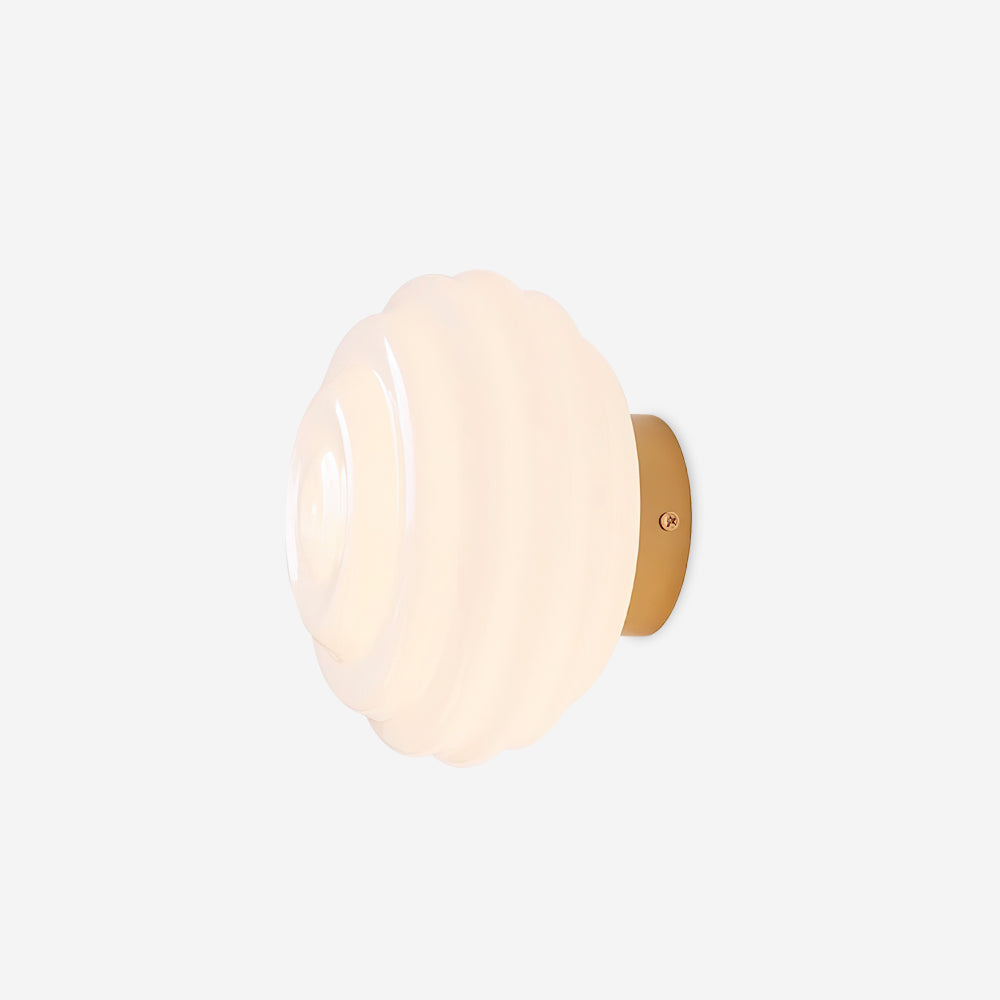Duvia Rippled Glass Wall Lamp - Neutralighting