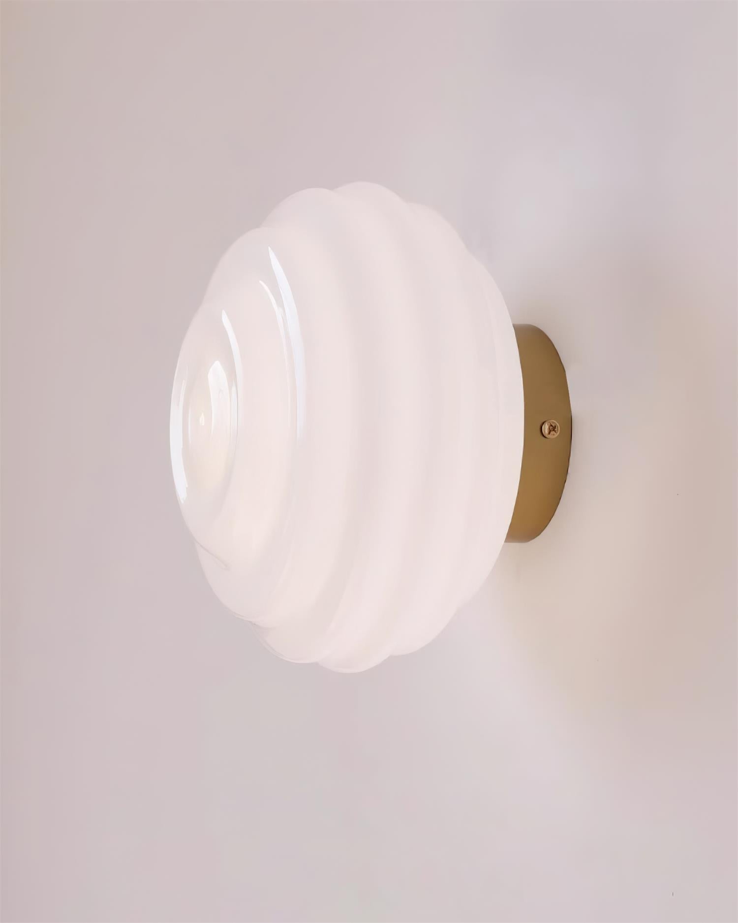 Duvia Rippled Glass Wall Lamp - Neutralighting