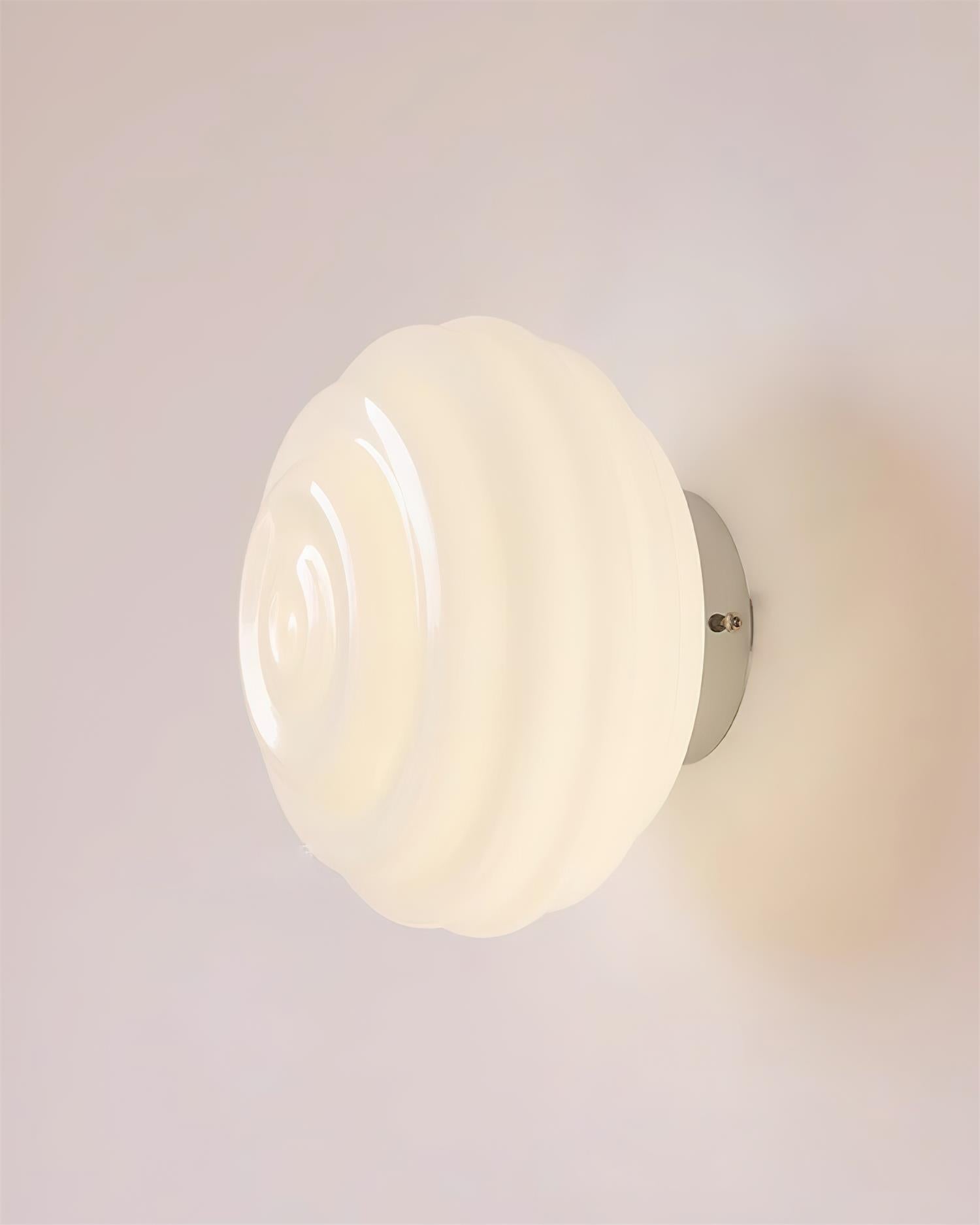 Duvia Rippled Glass Wall Lamp - Neutralighting