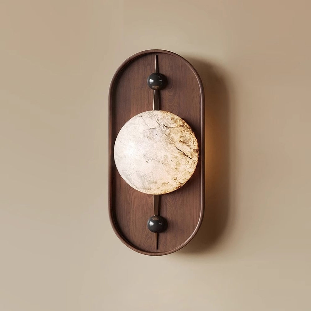 Ildvuvyh Modern Minimalist Metal Alabaster Wall Lamp - Neutralighting
