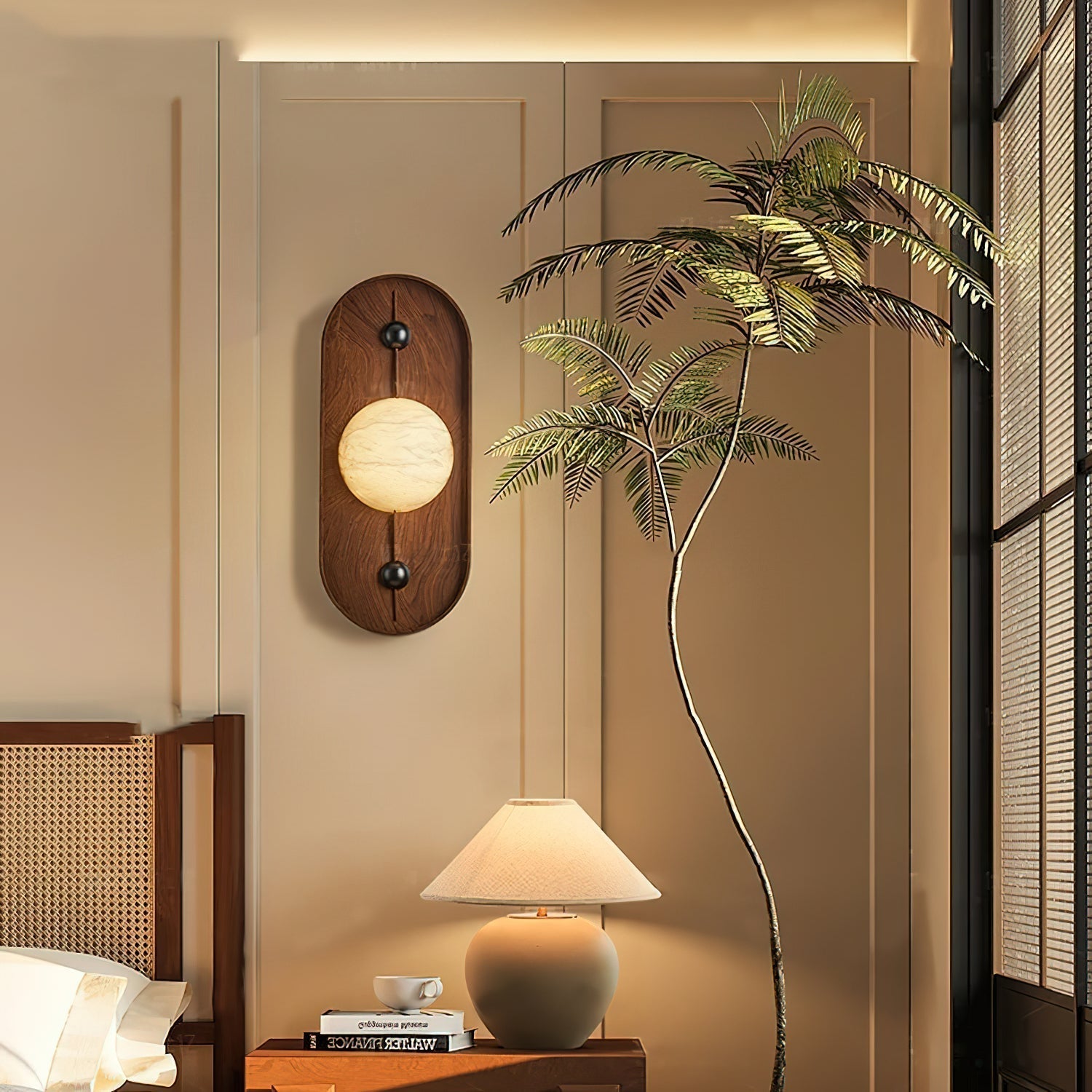 Gloruvyu Individual Creativity Metal Alabaster Wall Lamp - Neutralighting