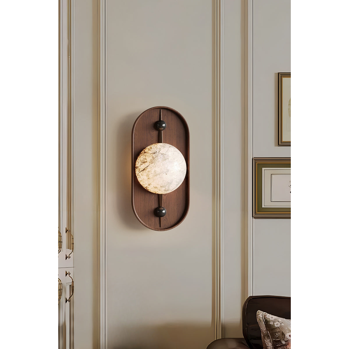 Gloruvyu Individual Creativity Metal Alabaster Wall Lamp - Neutralighting