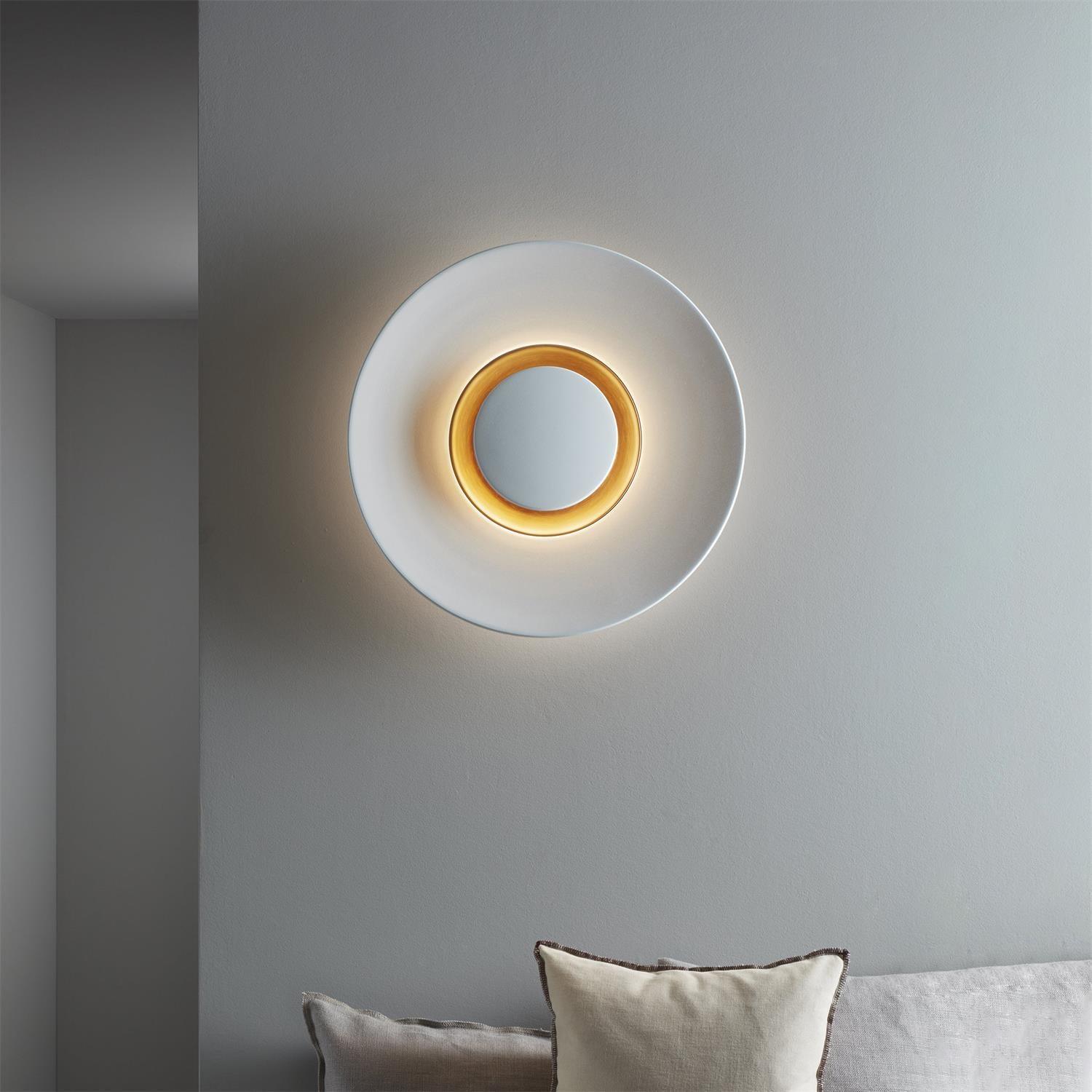 Wall Light Metal Halo Integrated LED Gold Ring Modern Minimalist - Neutralighting