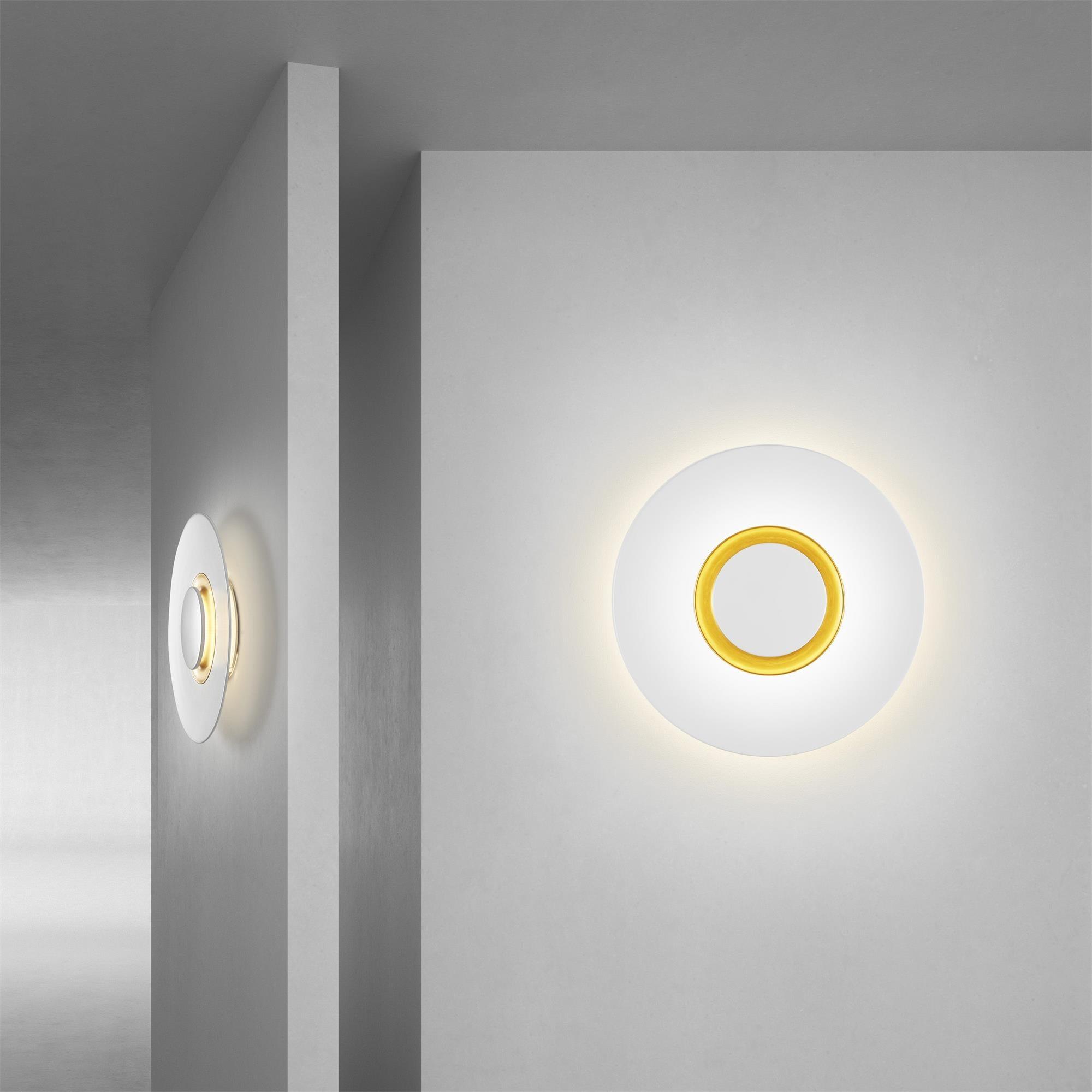 Wall Light Metal Halo Integrated LED Gold Ring Modern Minimalist - Neutralighting