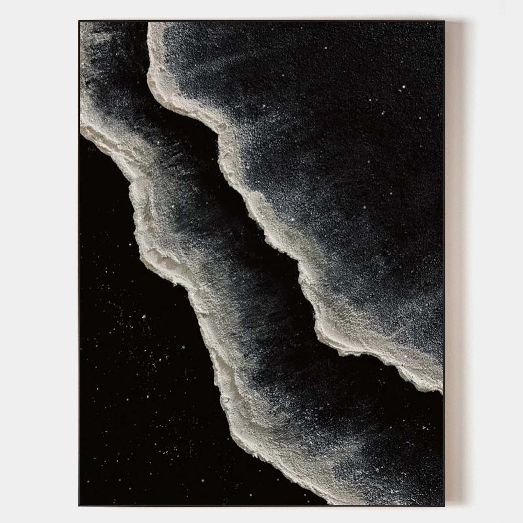 Black And White Seascape Painting